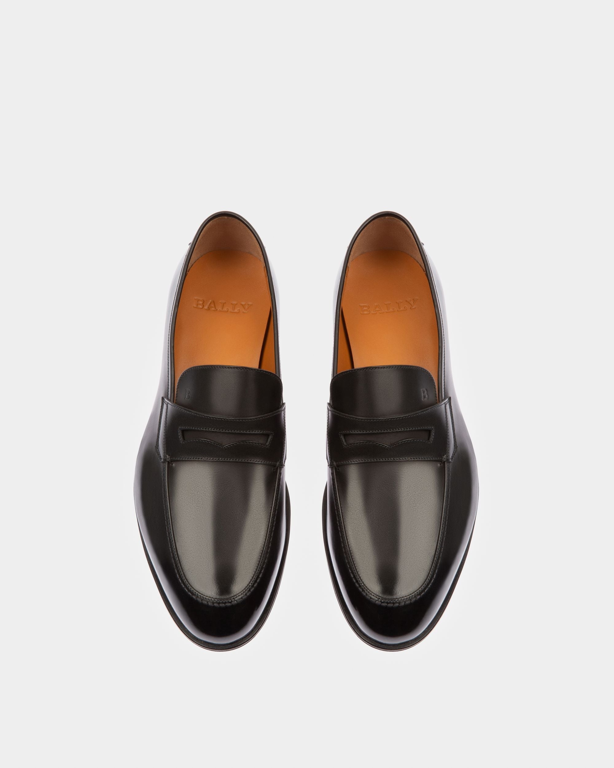 Bally Global - Mocassin Penny Loafer Webb Pour Homme En Cuir De Veau Noir - Noir