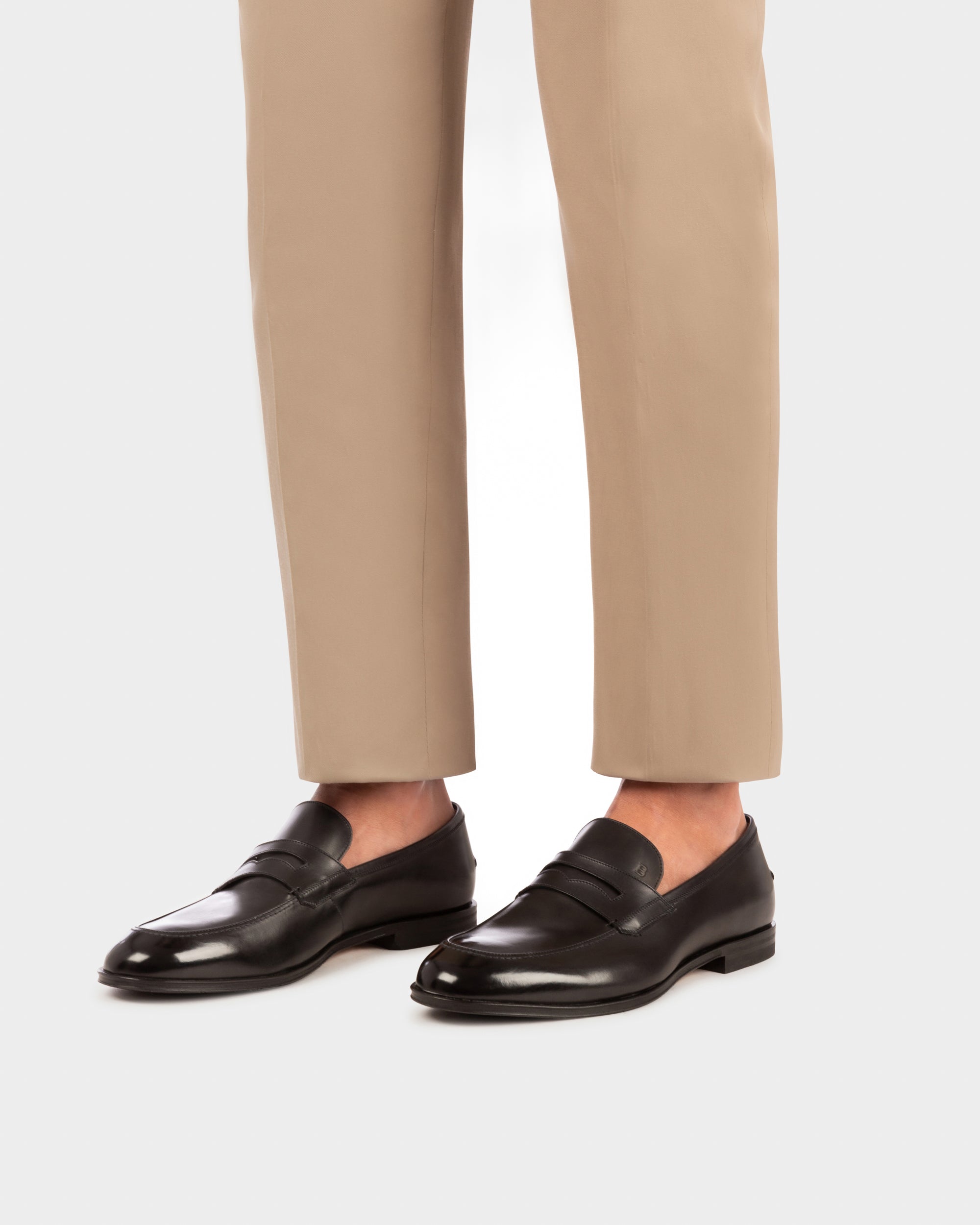 Bally Global - Webb Leather Loafers In Coffee - Marron