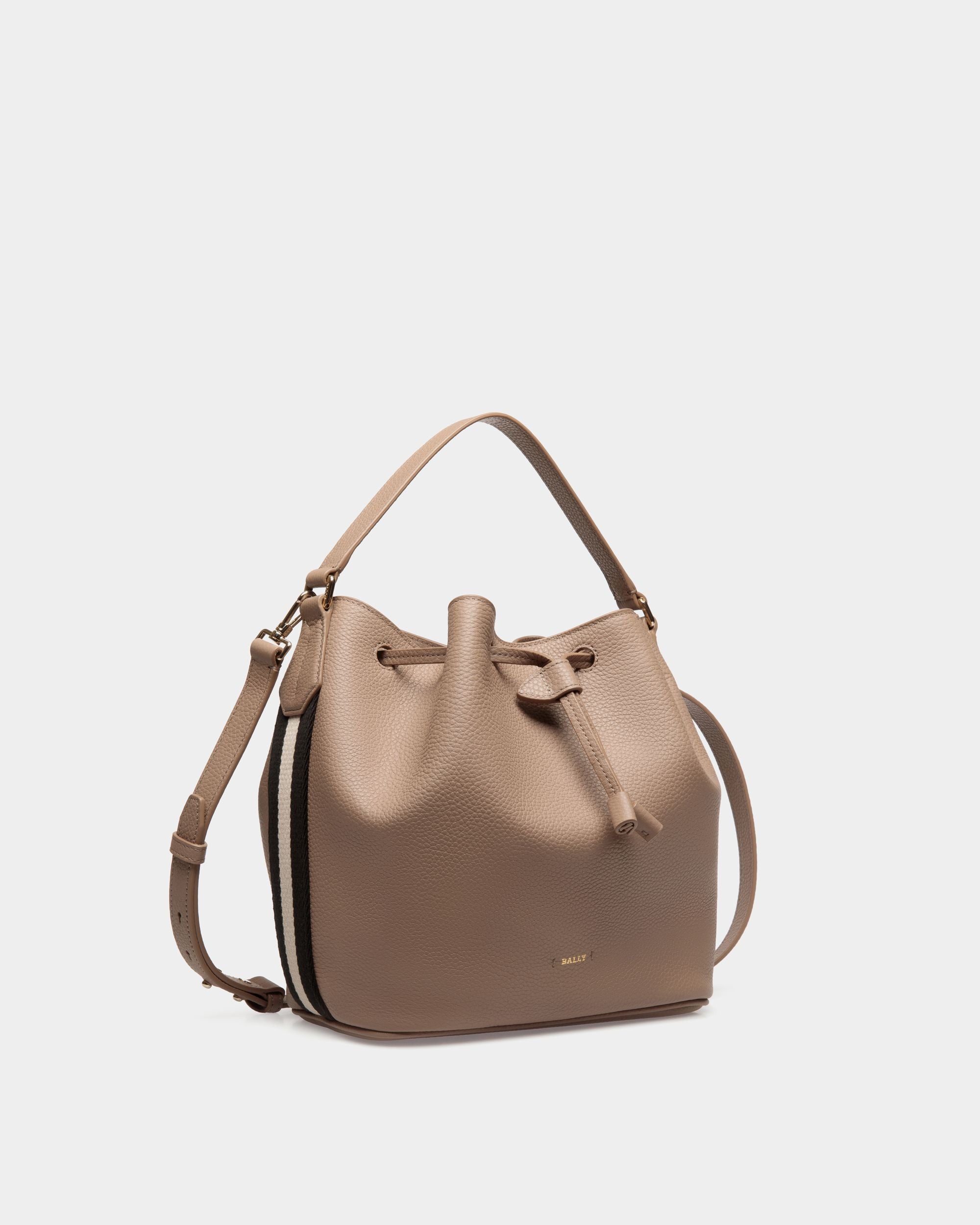 Bally Global - Sac Seau En Cuir Grainé Beige - Beige