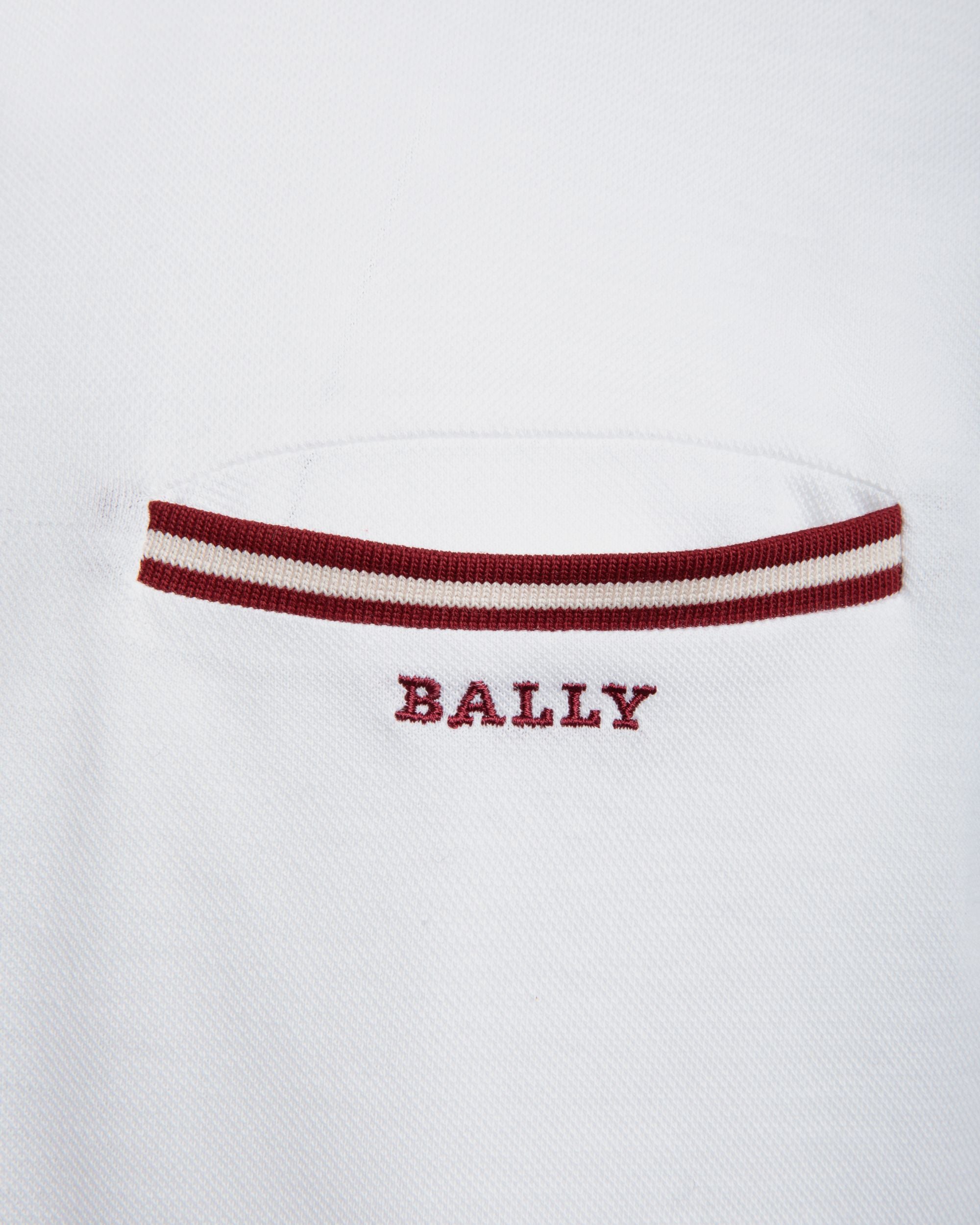 Bally Global - Polo En Maille Piquée De Coton Blanc - Blanc