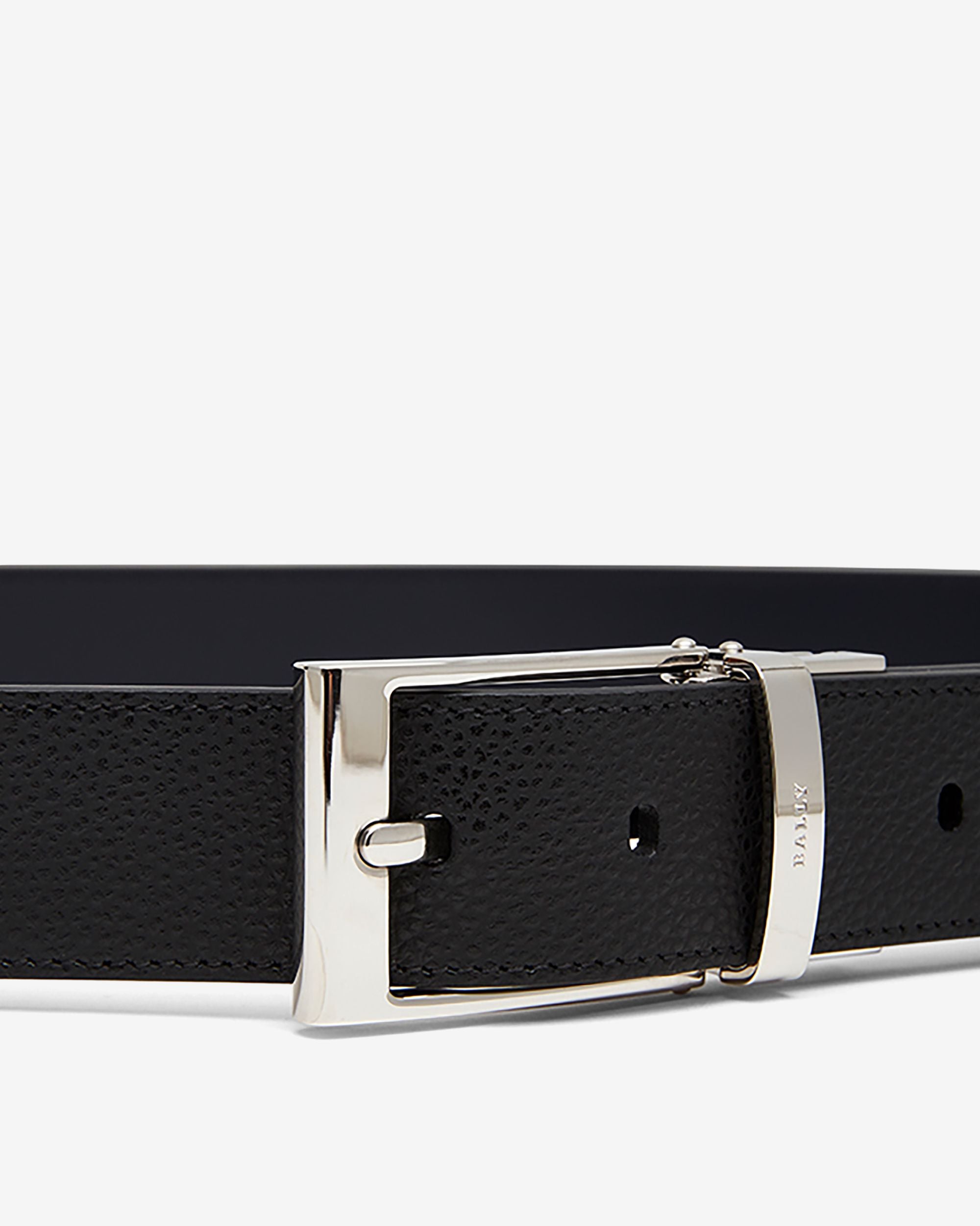 Bally Global - Reversible And Adjustable Belt in Black Leather - Black