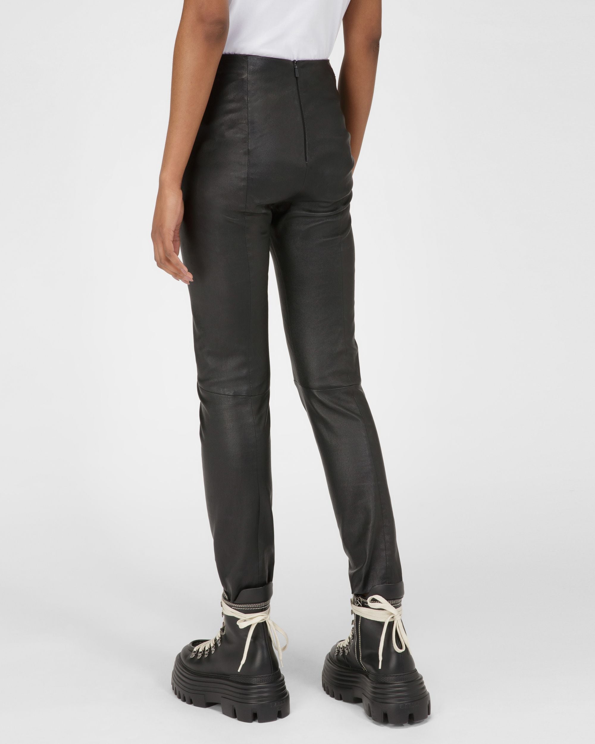 Bally Global - Nappa Leather Leggings In Black - Black