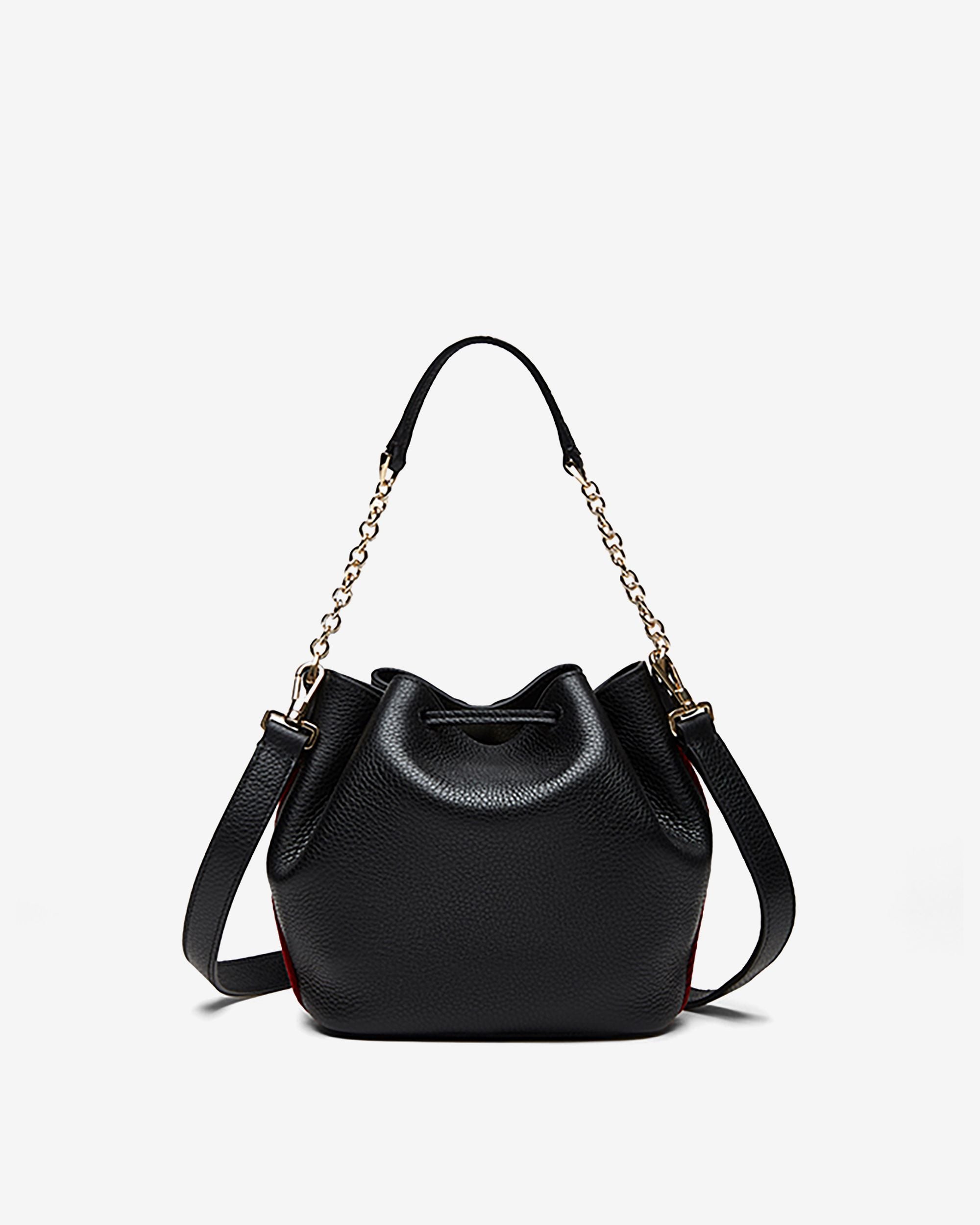 Bally Global - Bucket Bag in Black Grained Leather - Black