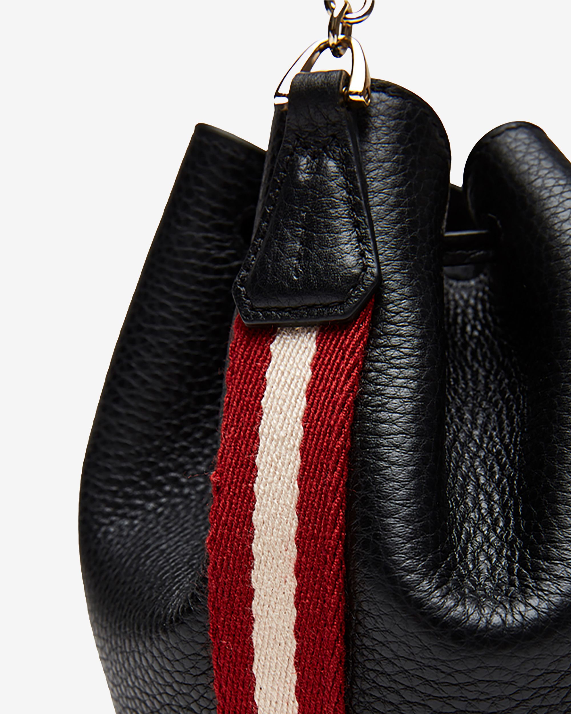 Bally Global - Bucket Bag in Black Grained Leather - Black