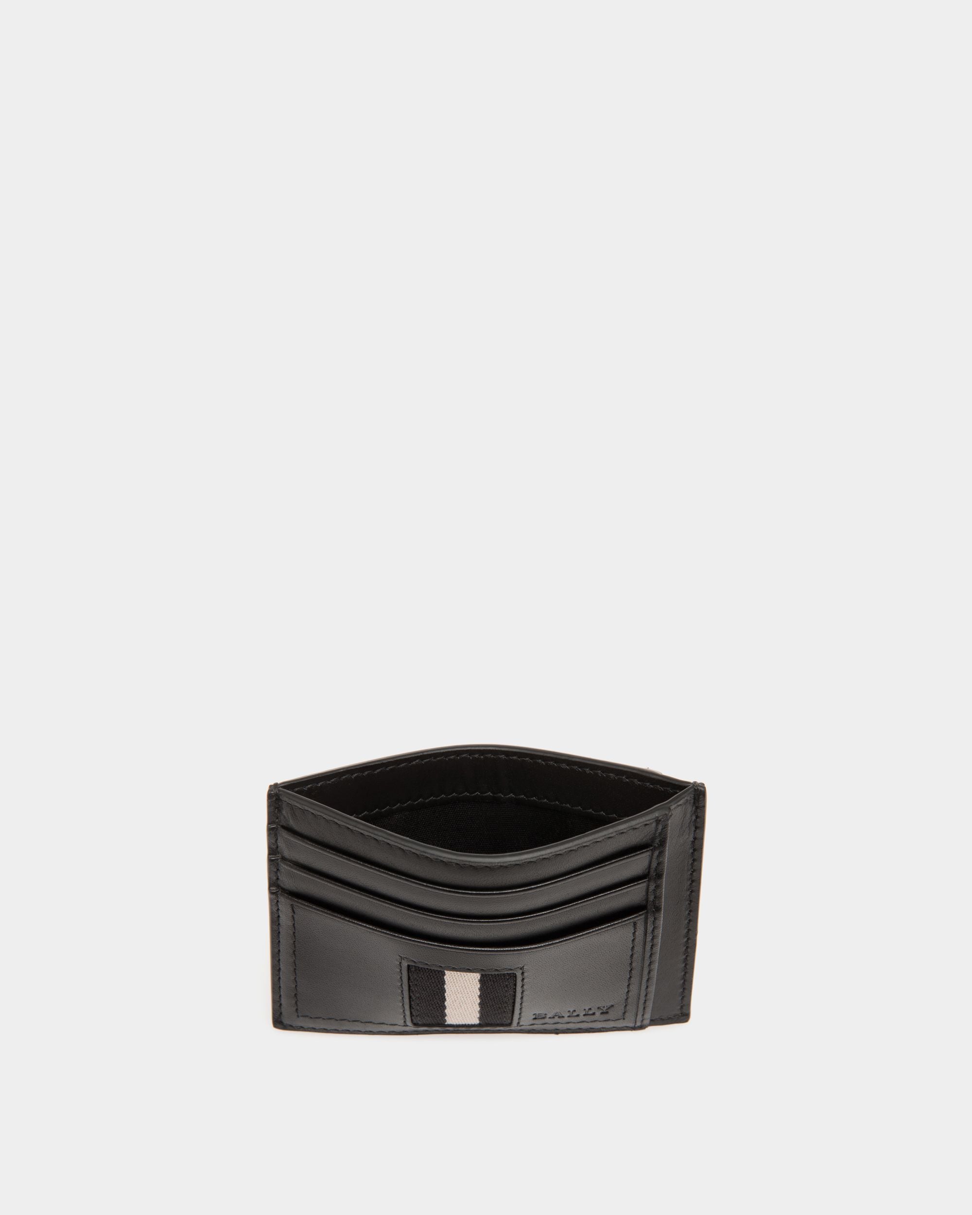 Bally Global - Tarjetero De Piel Negra - Negro