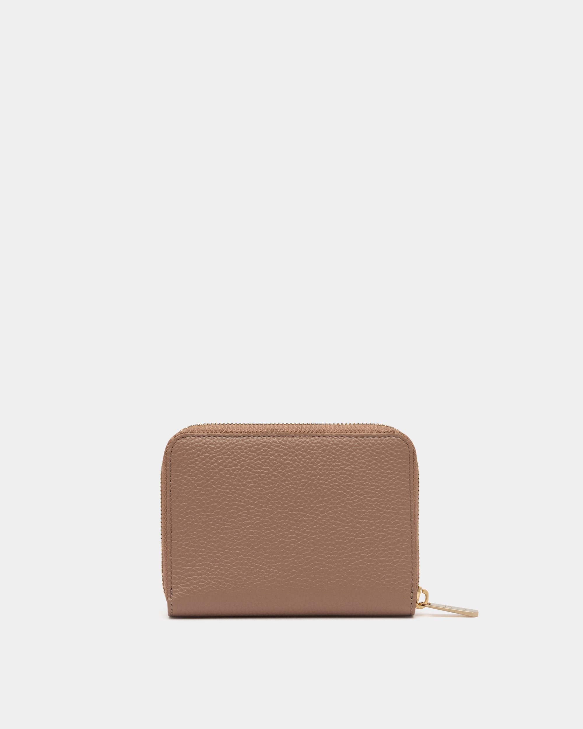Bally Global - Zip Around Wallet in Beige Grained Leather - Beige
