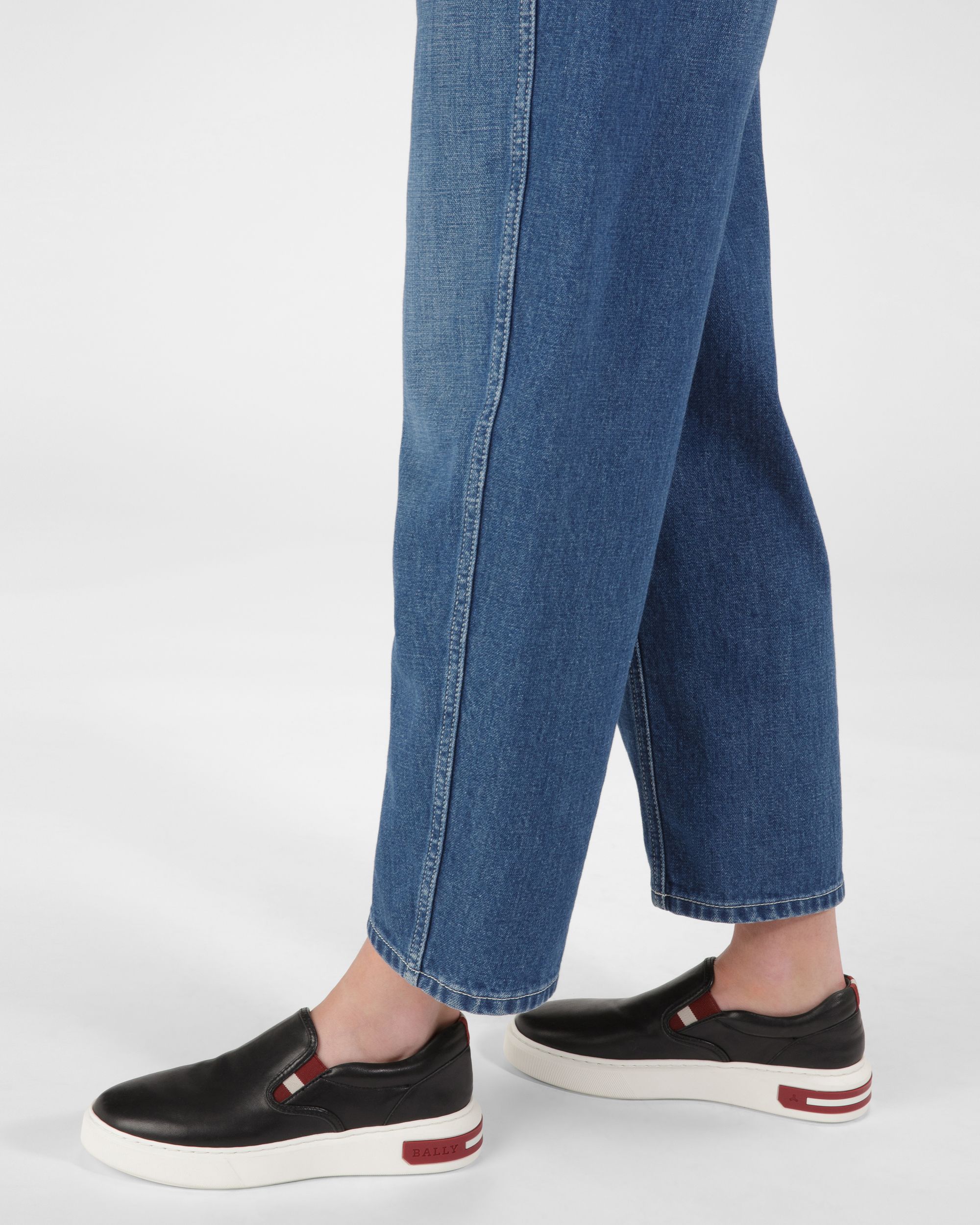 Bally Global - Mya Leather Sneakers In Black - Black