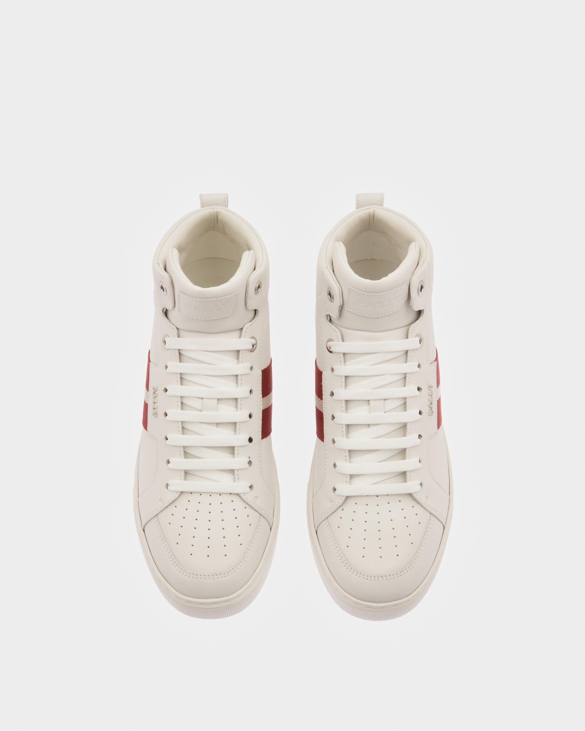 Bally Global - Myles Leather Sneakers In White - White