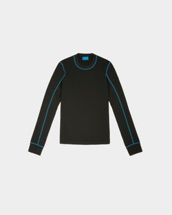 Recycled Polyester Top In Black
