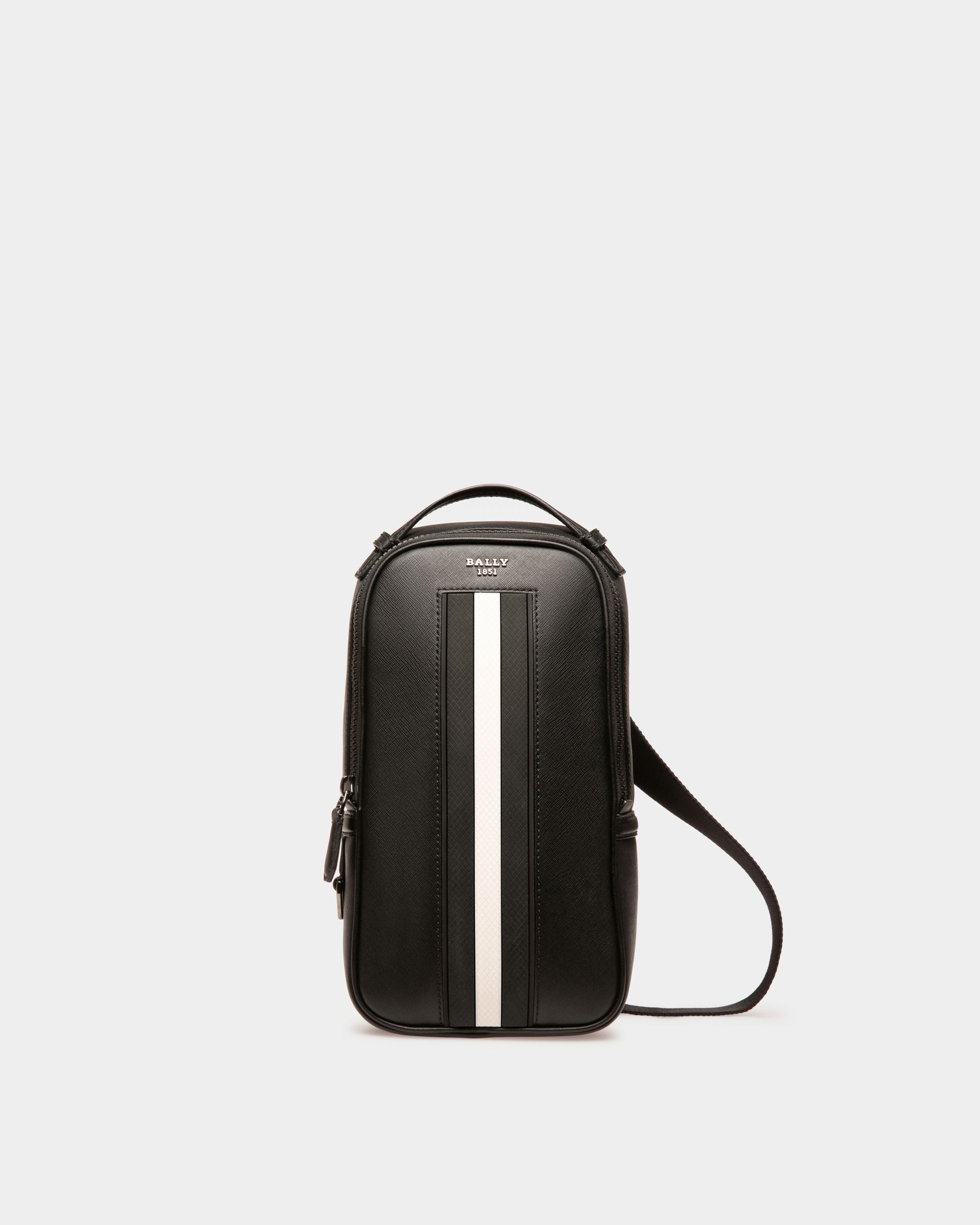 Bally Global - Malikho Recycled Leather Sling Bag In Black - Black
