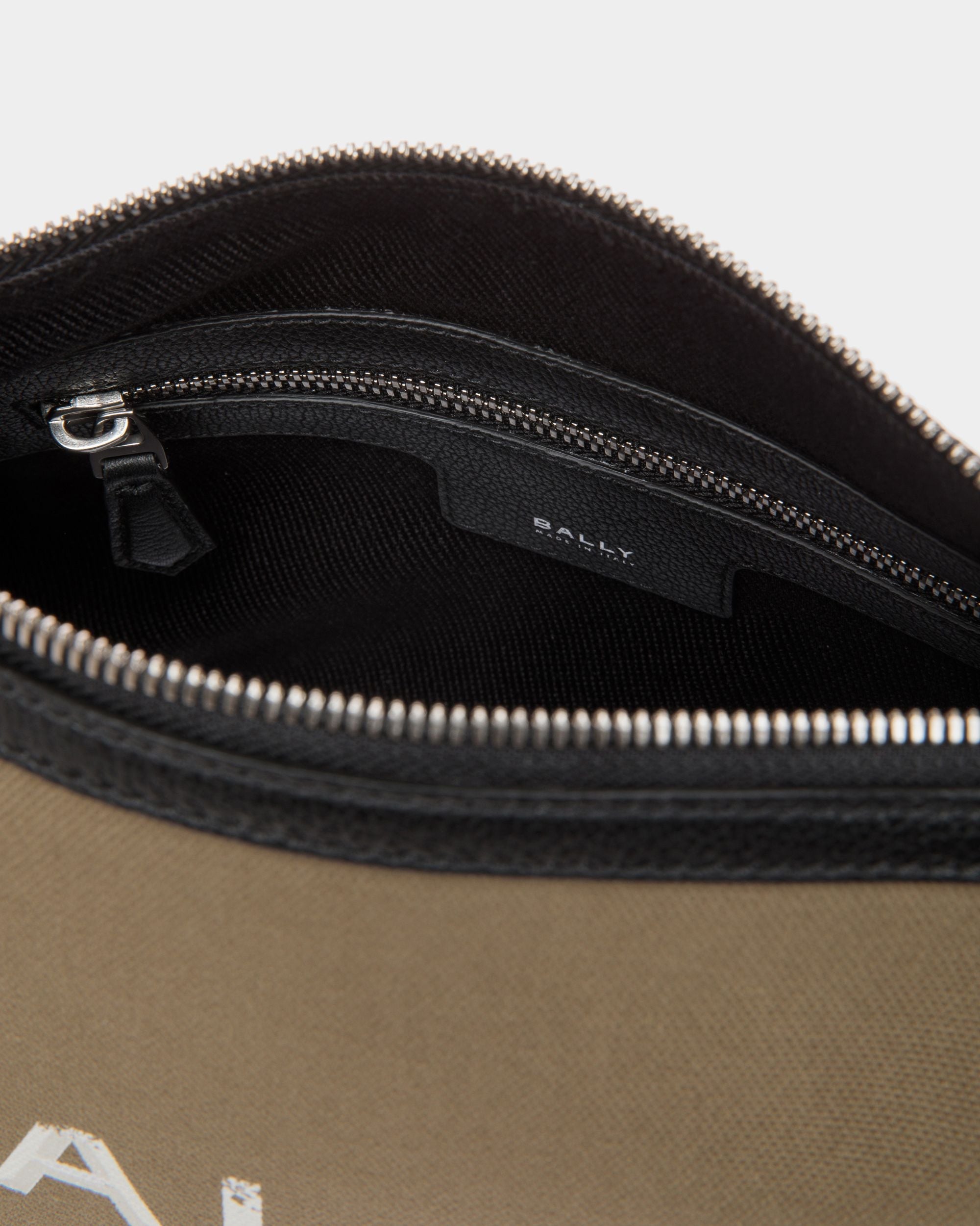 Bally Global - Arkle Logo Crossbody Bag in Canvas And Leather - Green