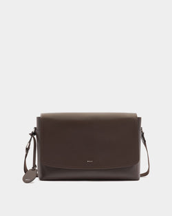 Capitol Crossbody Bag in Ebano Grained Leather