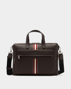 Briefcase in Coffee Leather With a Bally Ribbon