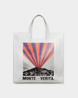 Bolso Tote Easy Bally De Piel Con Estampado Monte Verità