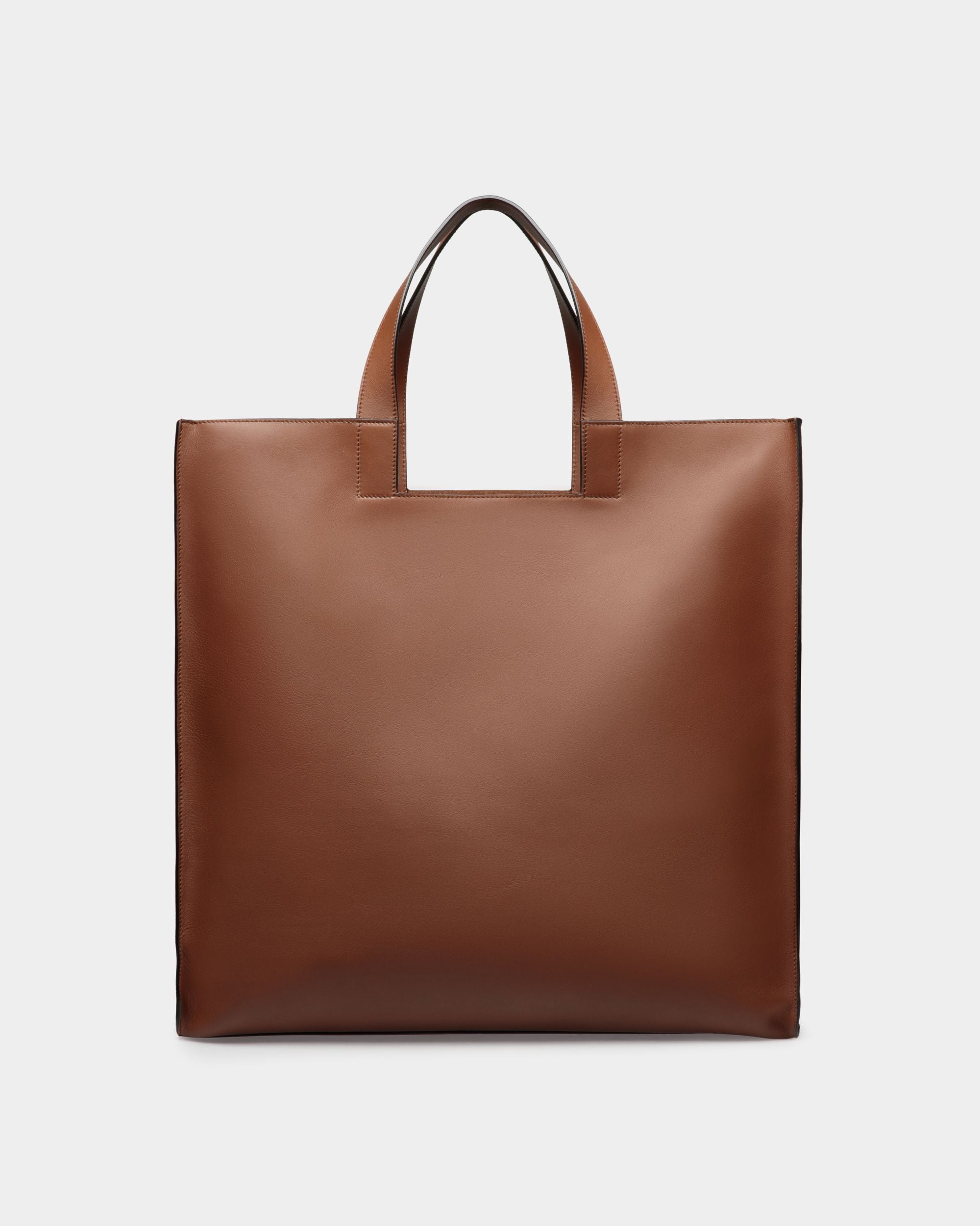 Bally Global - Easy Bally Tote In Brown Leather - Brown
