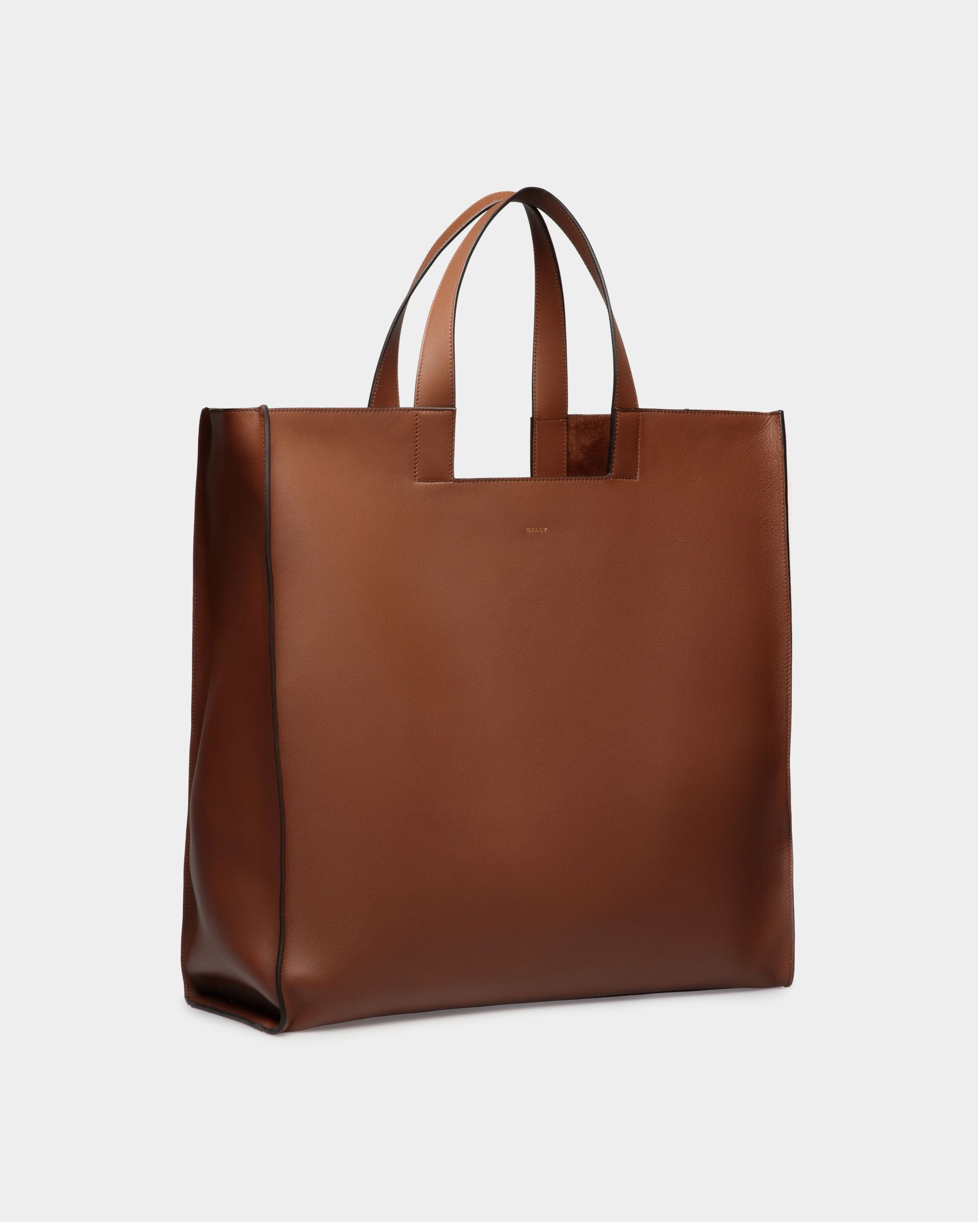 Bally Global - Easy Bally Tote In Brown Leather - Brown
