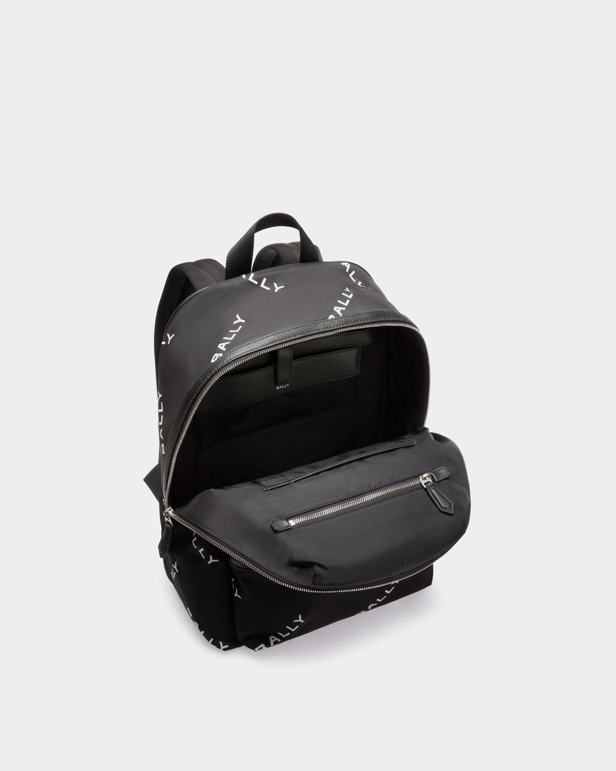 Bally Global - Sac À Dos Code En Nylon Noir - Noir