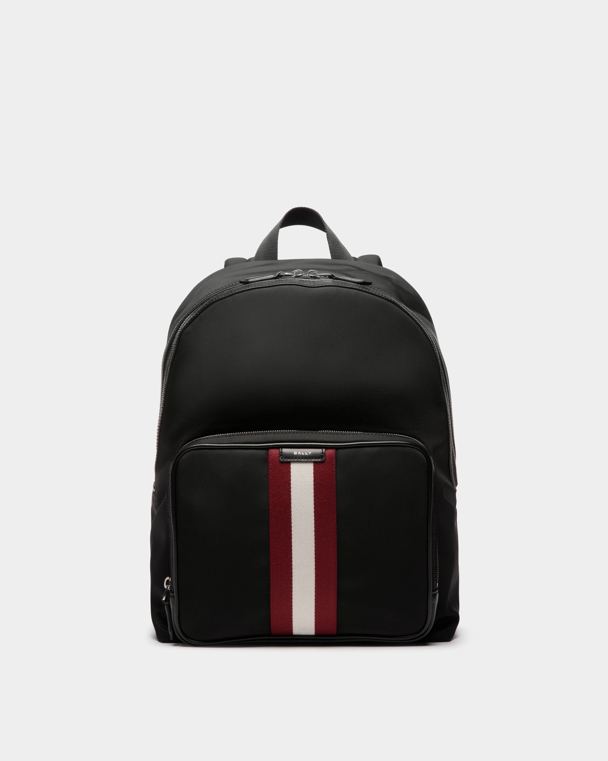 Men's Black Code Backpack In Black Nylon