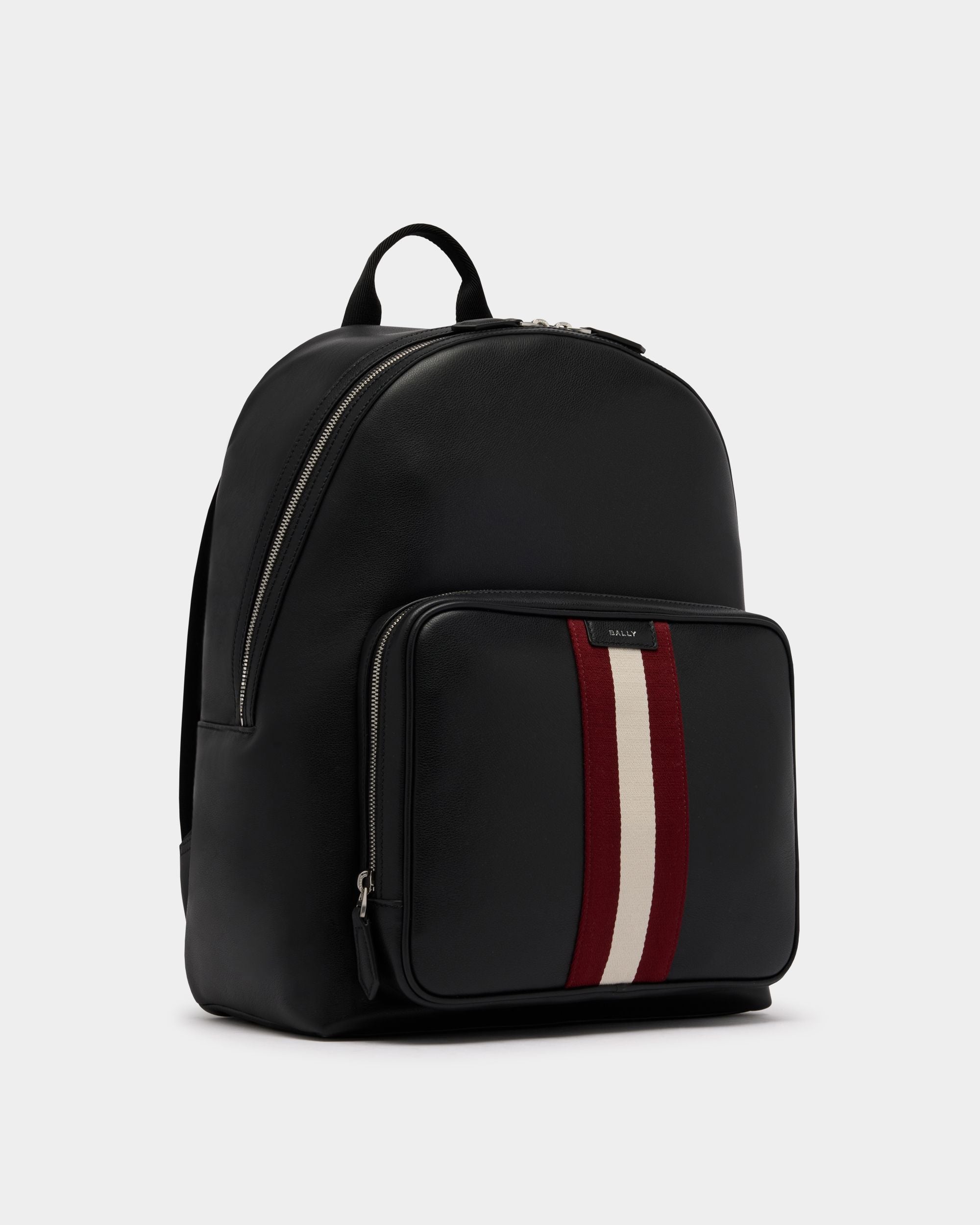 Bally Global - Code Backpack in Black Leather - Black