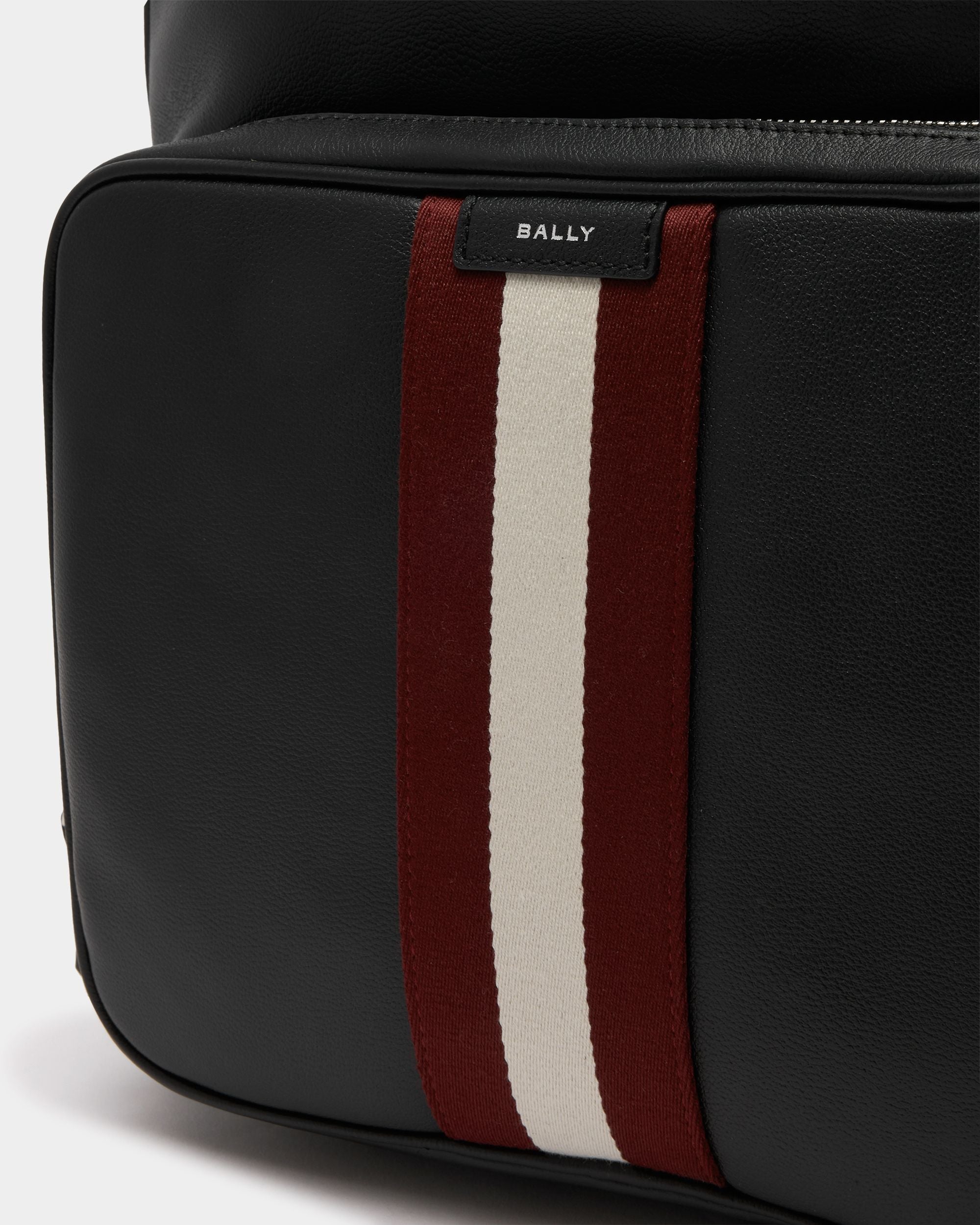 Bally Global - Mochila Code De Piel Negra - Negro