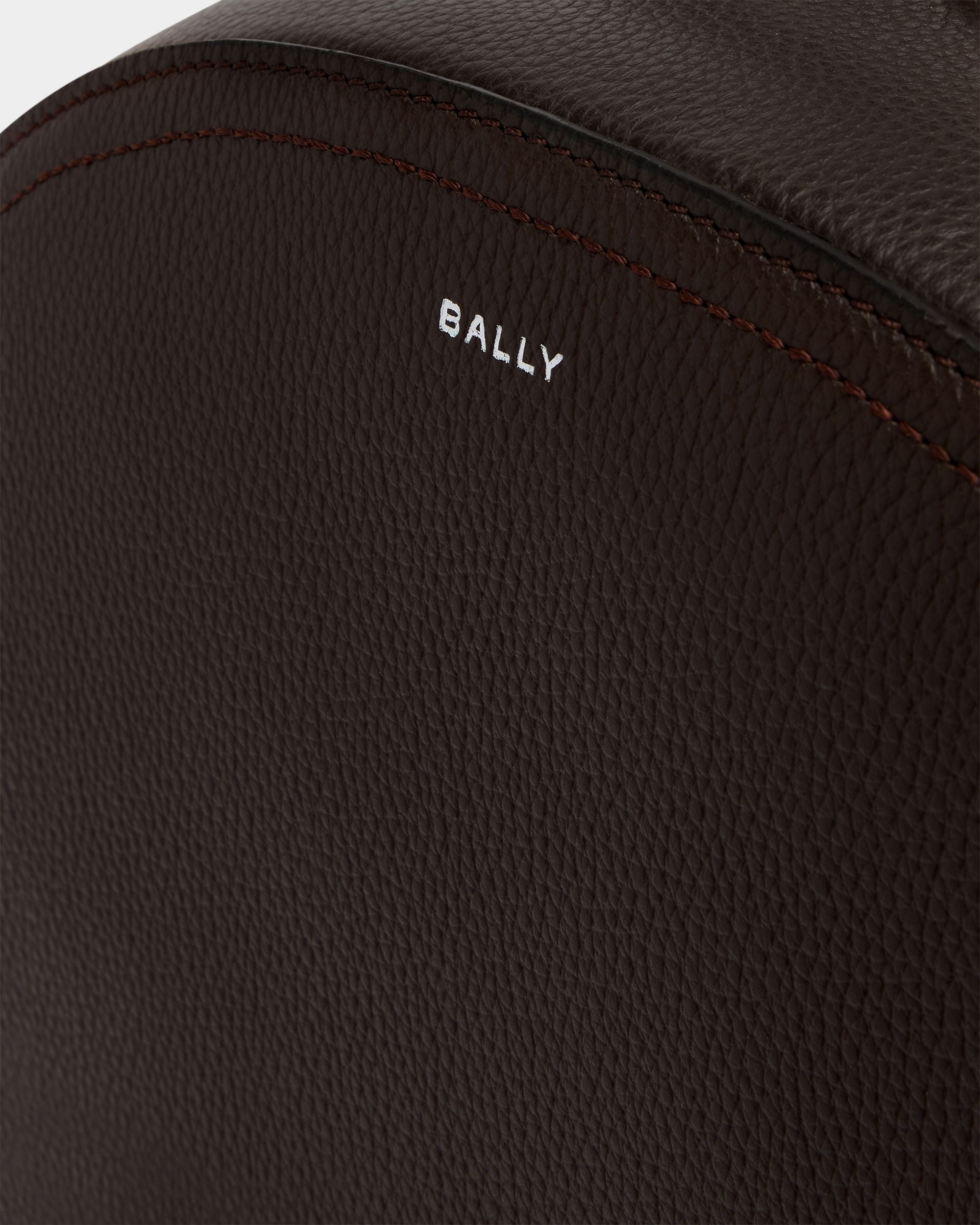 Bally Global - Mochila Capitol De Piel Granulada Ébano - Marrón