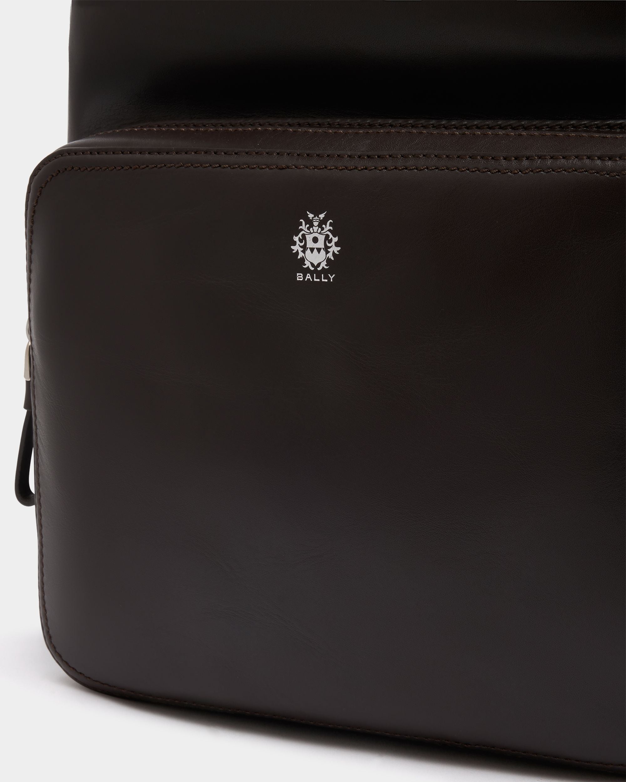 Bally Global - Sac À Dos Ray En Cuir Chocolate - Marron