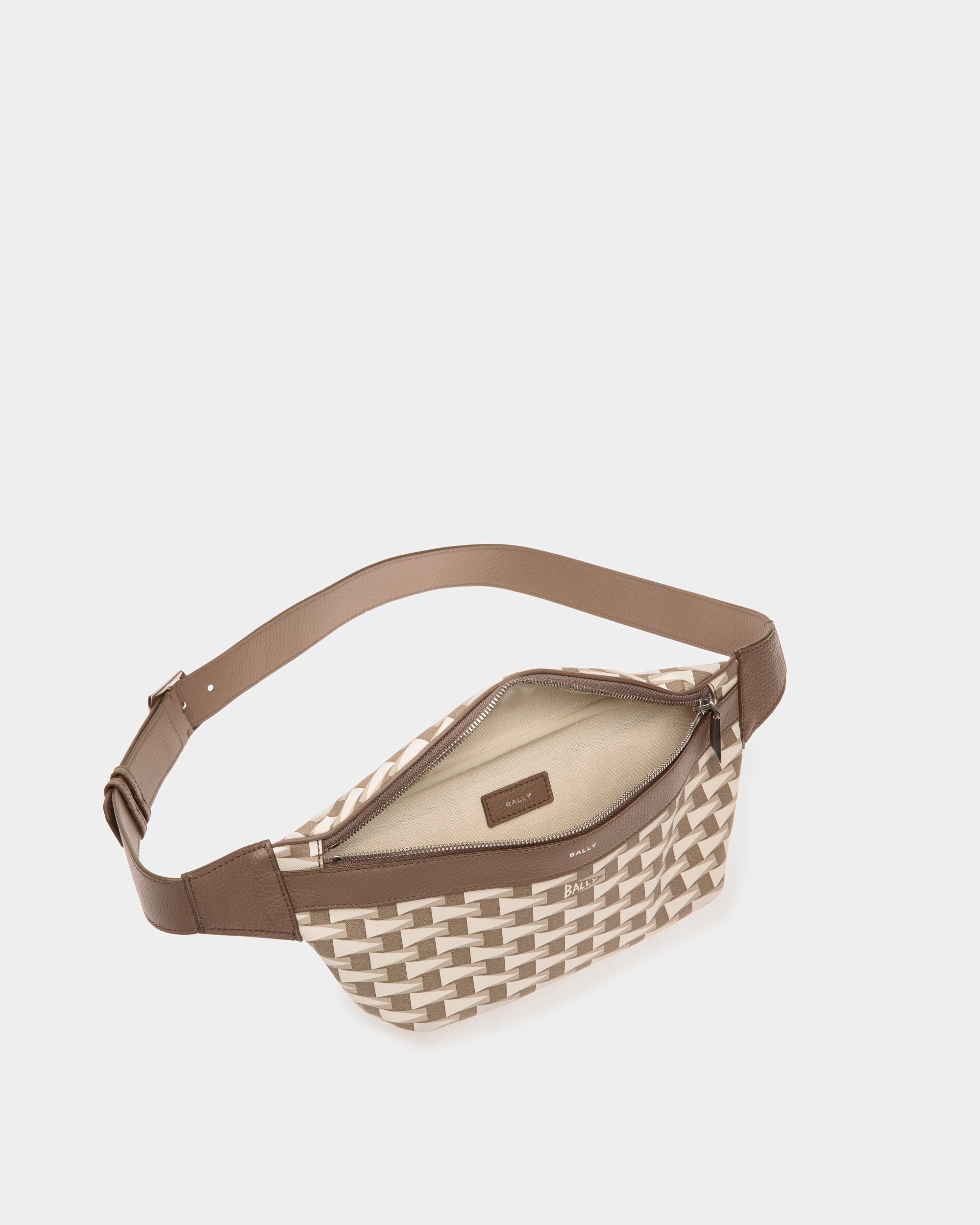Bally Global - Pennant Belt Bag in Beige Pennant Motif TPU - Beige