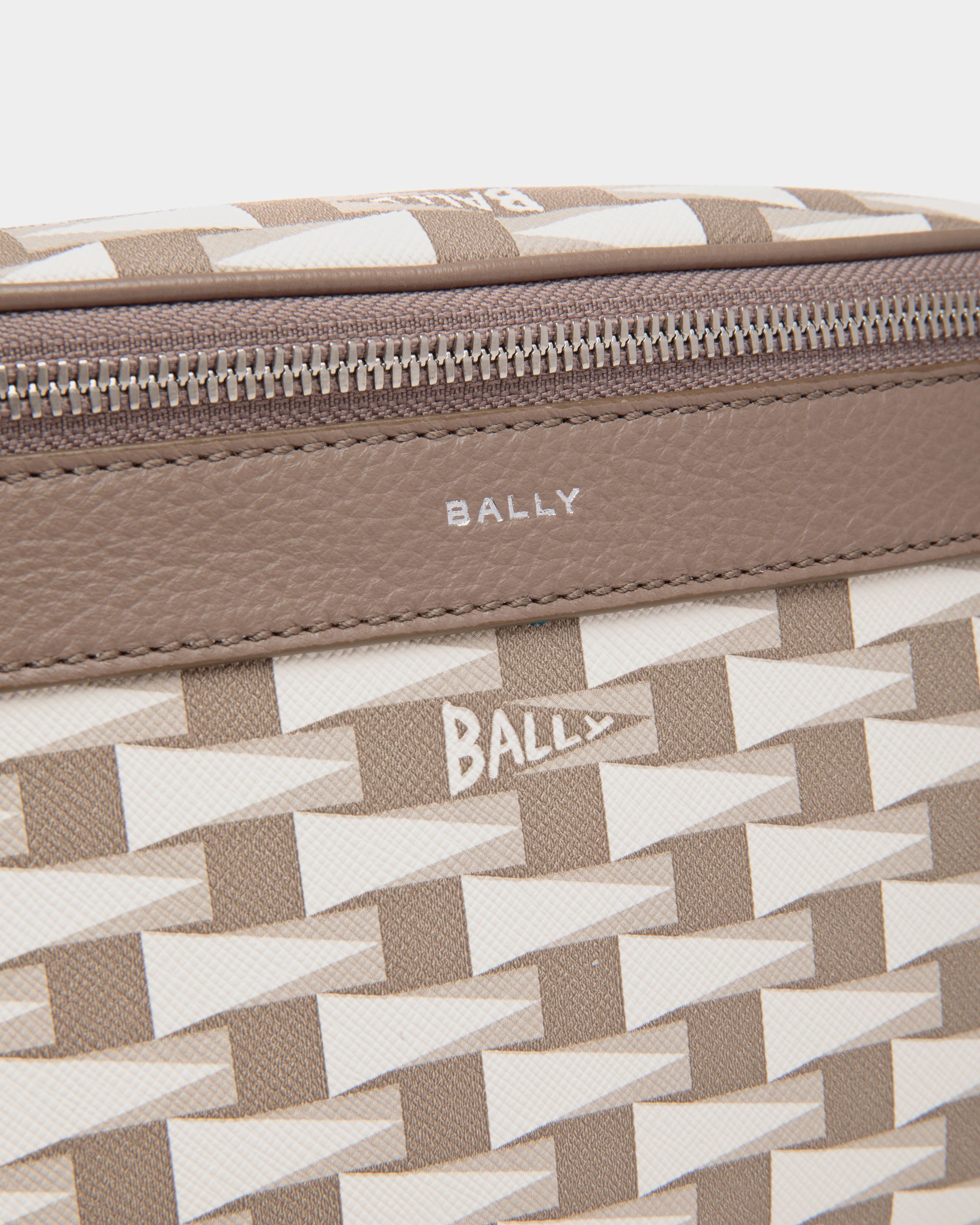 Bally Global - Pennant Belt Bag in Beige Pennant Motif TPU - Beige