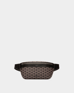 Pennant Belt Bag in Black Pennant Motif