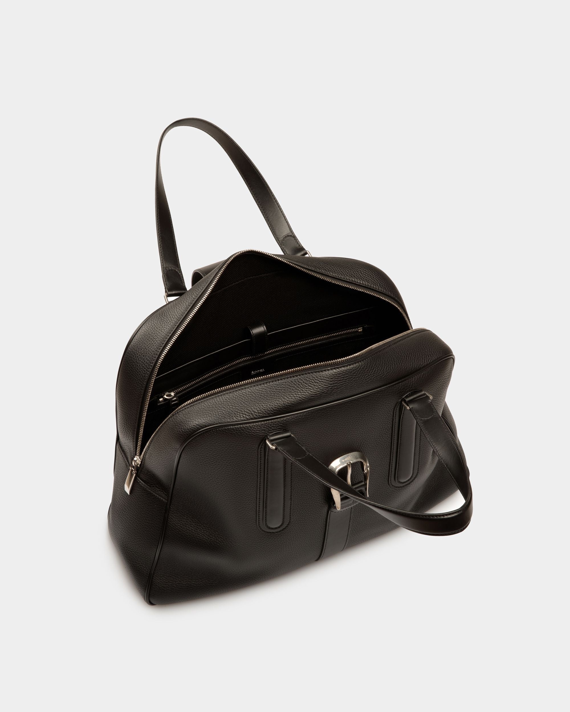 Bally Global - Bowling Bag In Black Leather - Black