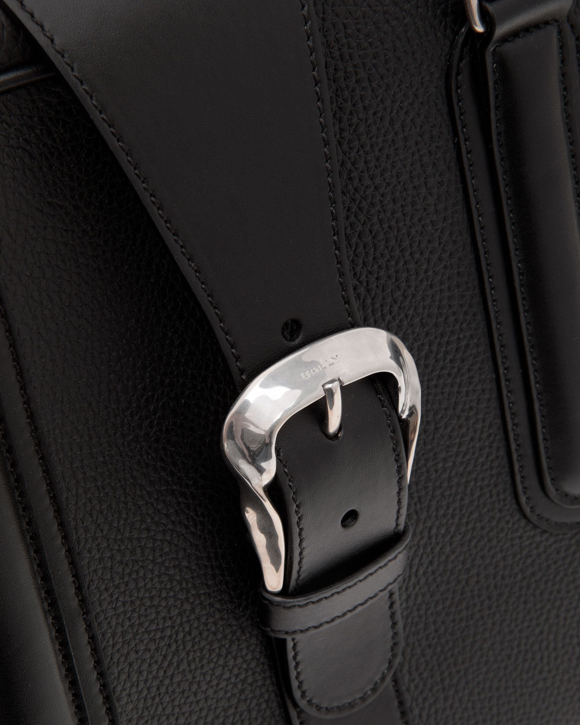 Bally Global - Bowling Bag In Black Leather - Black