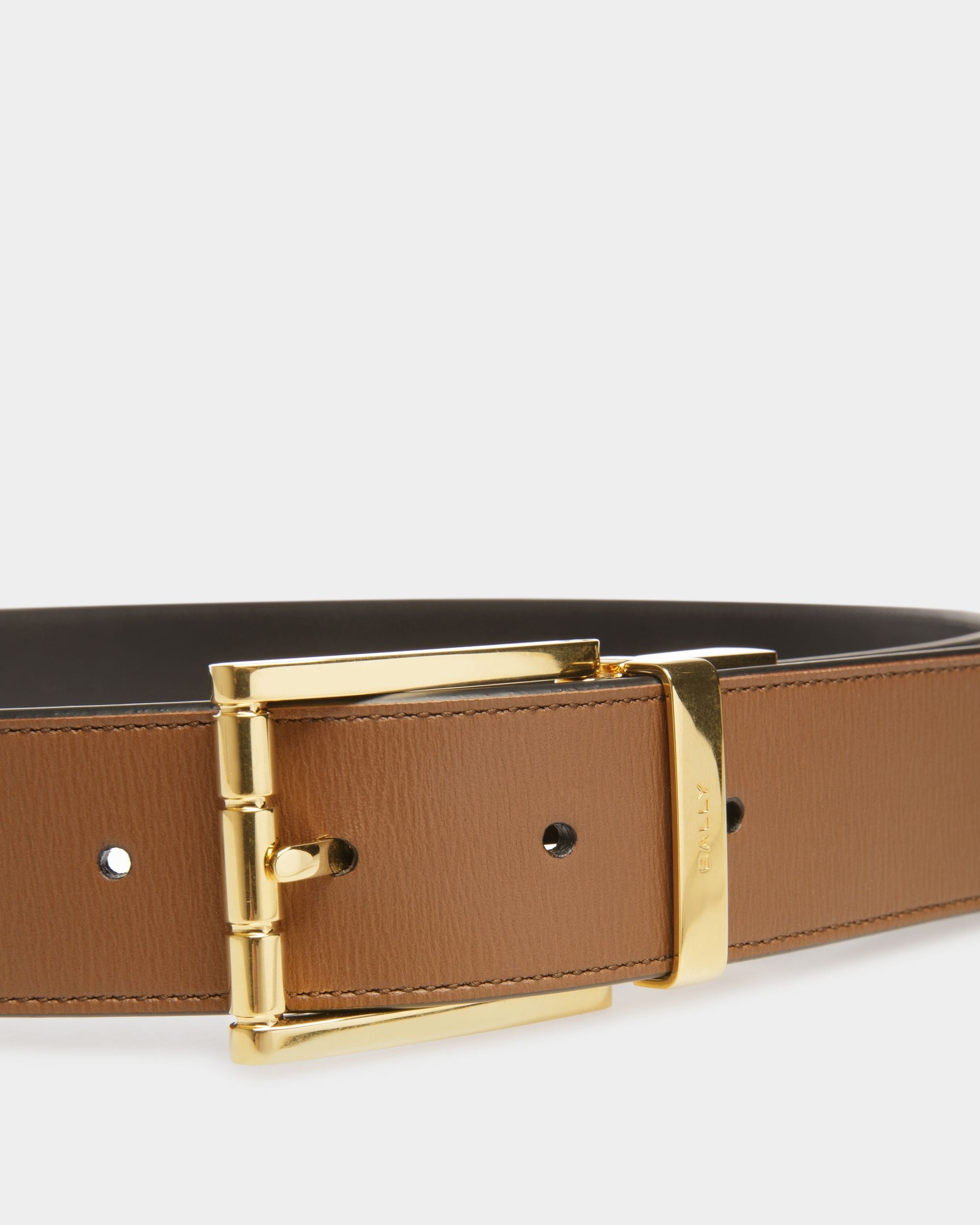 Bally Global - Astory 35mm Reversible And Adjustable Belt In Brown And Black Leather - Multicolor