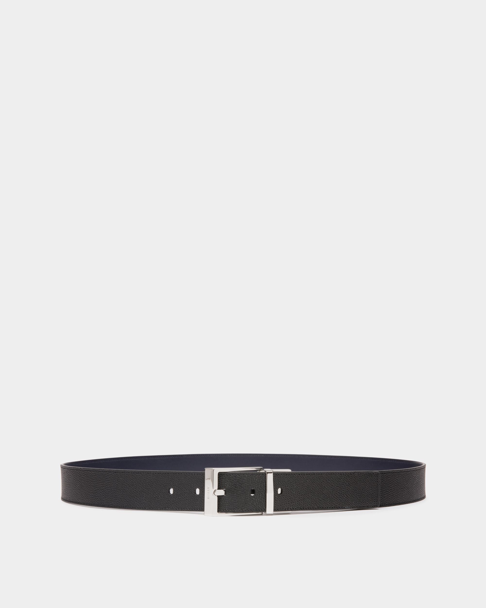 Bally Global - Shiffie 35mm Reversible And Adjustable Belt in Black And Navy Blue Leather - Multicolor
