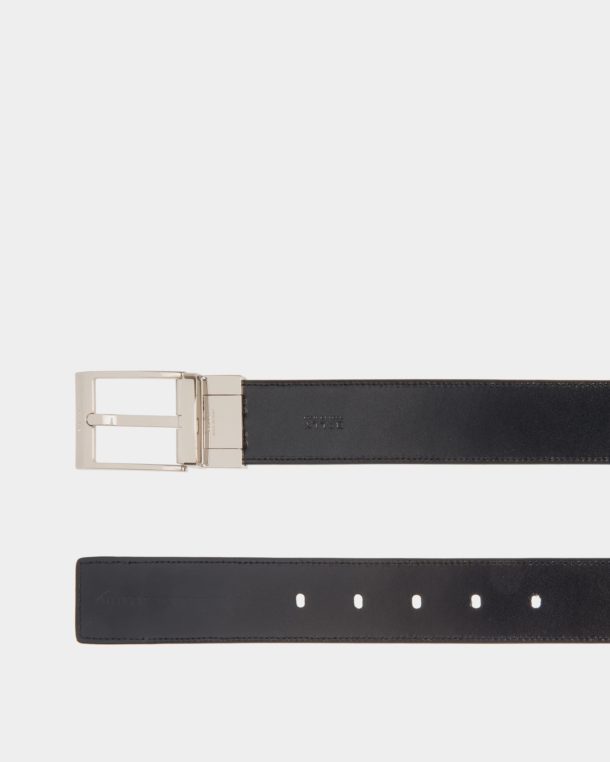 Bally Global - Shiffie 35mm Reversible And Adjustable Belt in Black And Navy Blue Leather - Multicolor