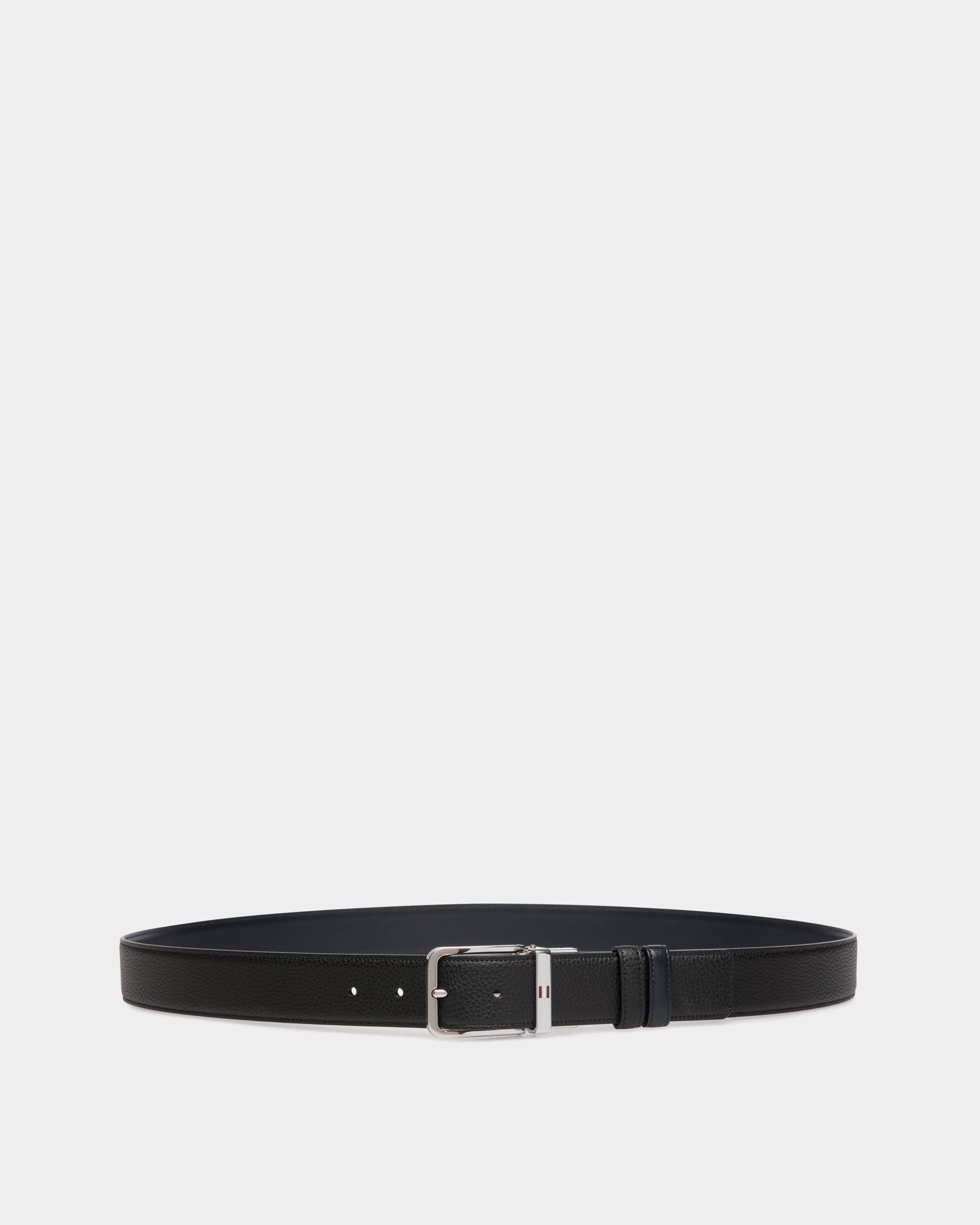 Bally Global - Reversible And Adjustable Belt in Black Leather - Black