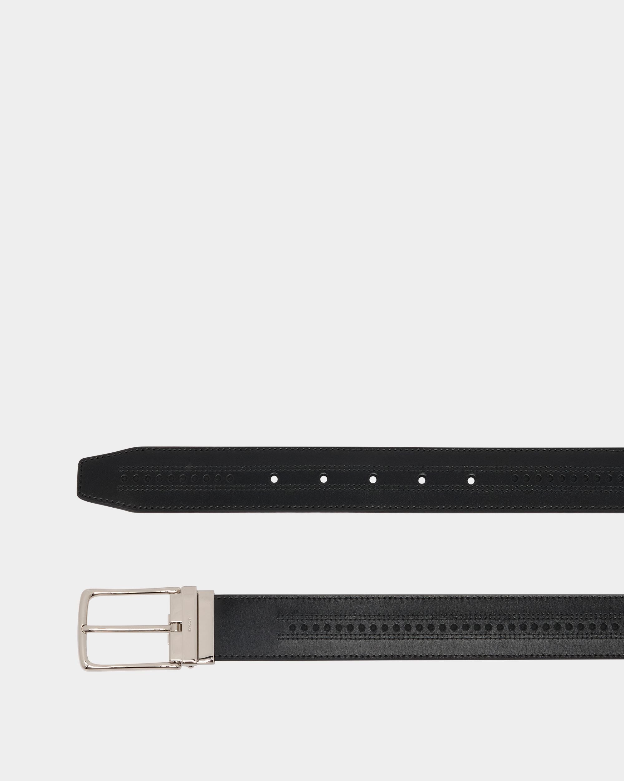 Bally Global - Ketter 35 mm Adjustable And Reversible Belt in Black And Ebano Leather - Multicolor