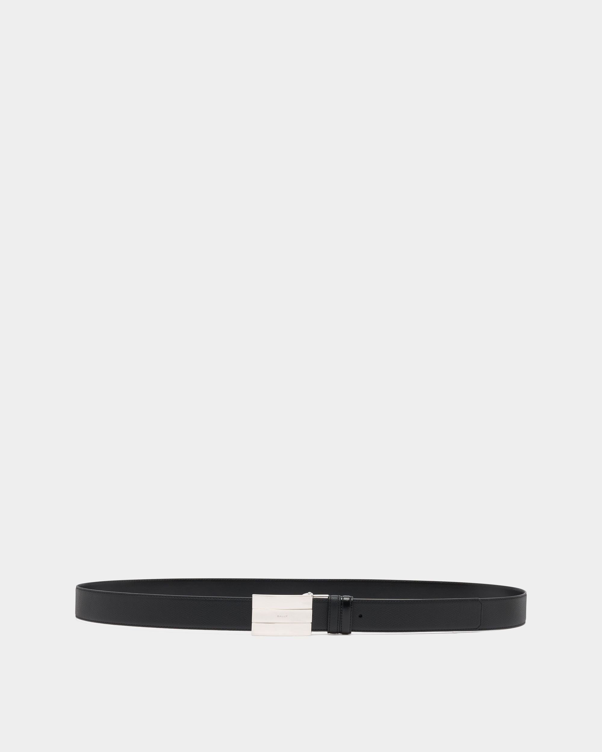 Bally Global - Ollam 35 mm Adjustable And Reversible Belt in Black Leather - Black