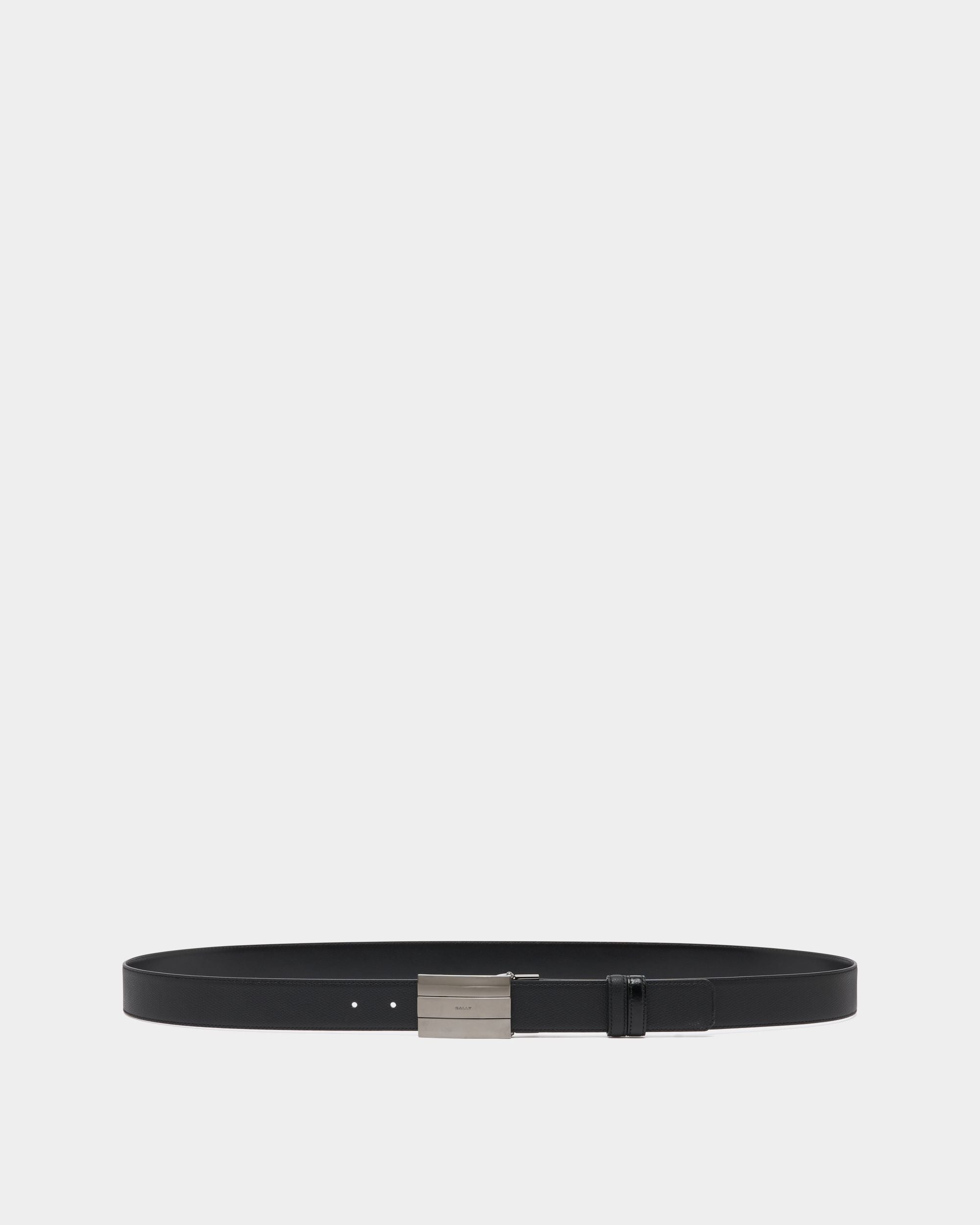 Bally Global - Ollam 35 mm Adjustable And Reversible Belt in Black Leather - Black