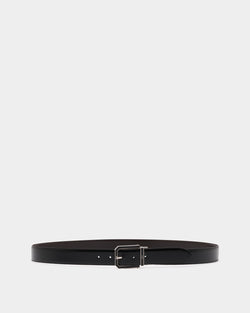 Beryl 35mm Reversible And Adjustable Belt in Black And Deep Burgundy Leather