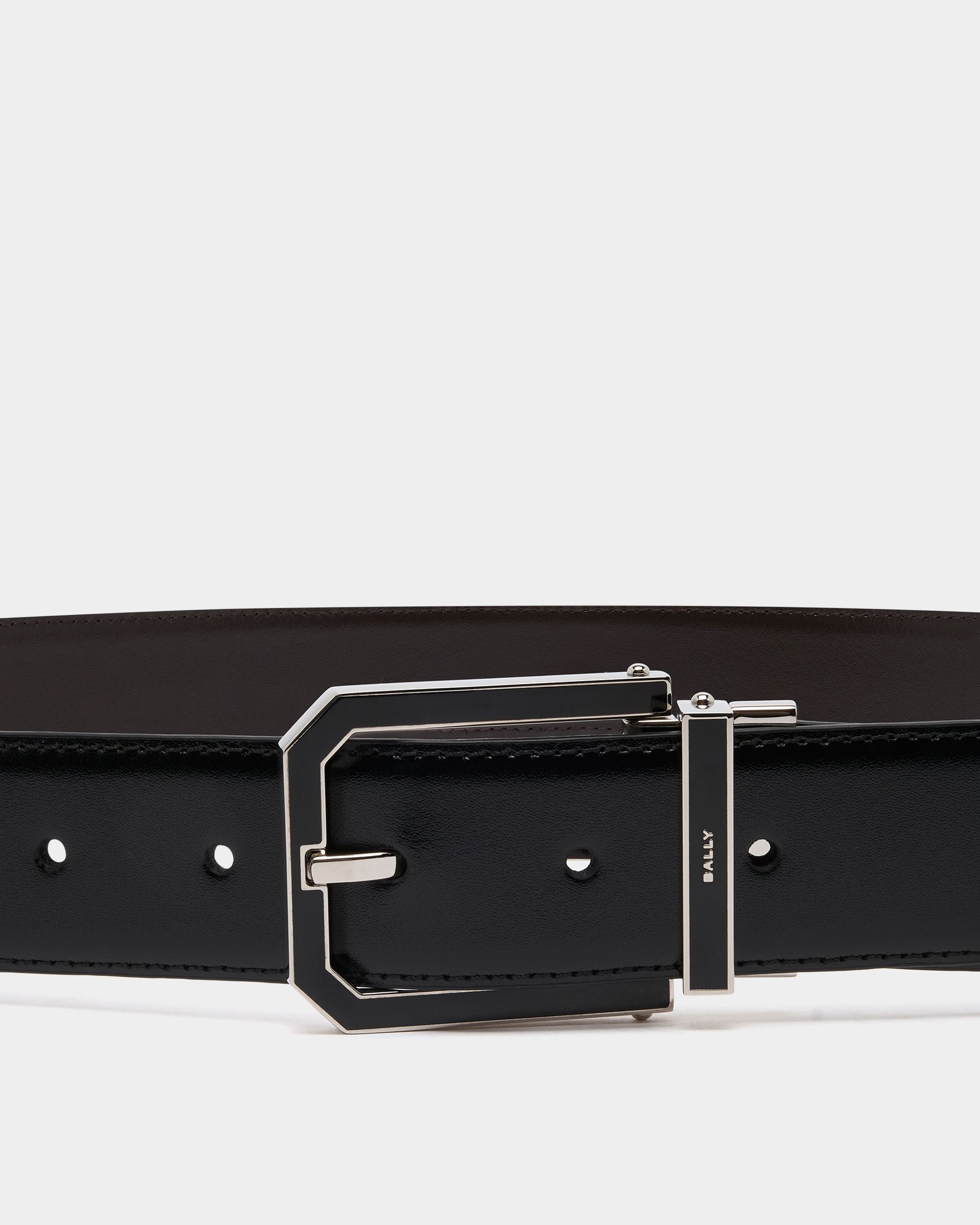 Bally Global - Beryl 35mm Reversible And Adjustable Belt in Black And Deep Burgundy Leather - Multicolor