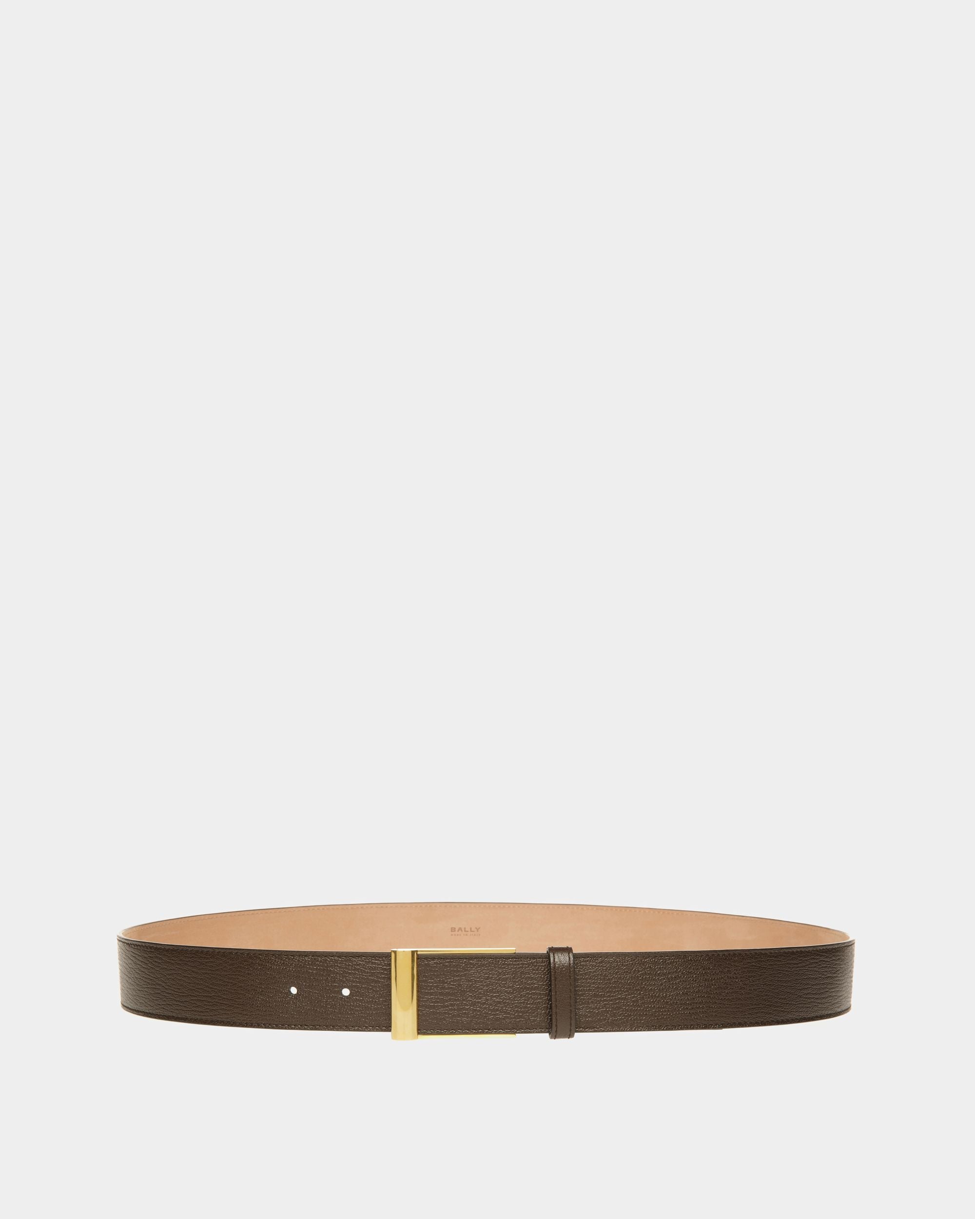 Bally Global - Outline Dress Belt In Brown Leather - Marron