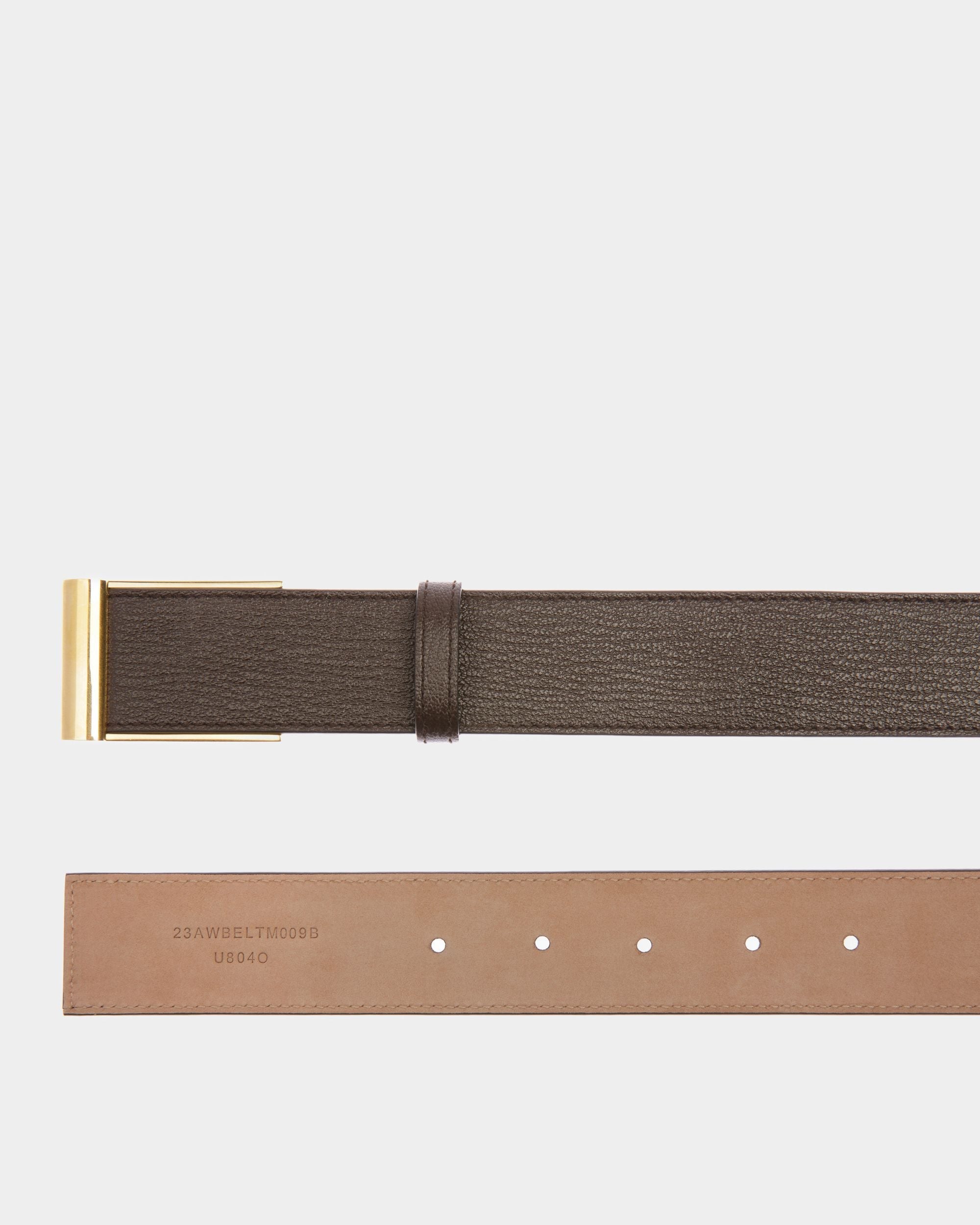 Bally Global - Outline Dress Belt In Brown Leather - Marron