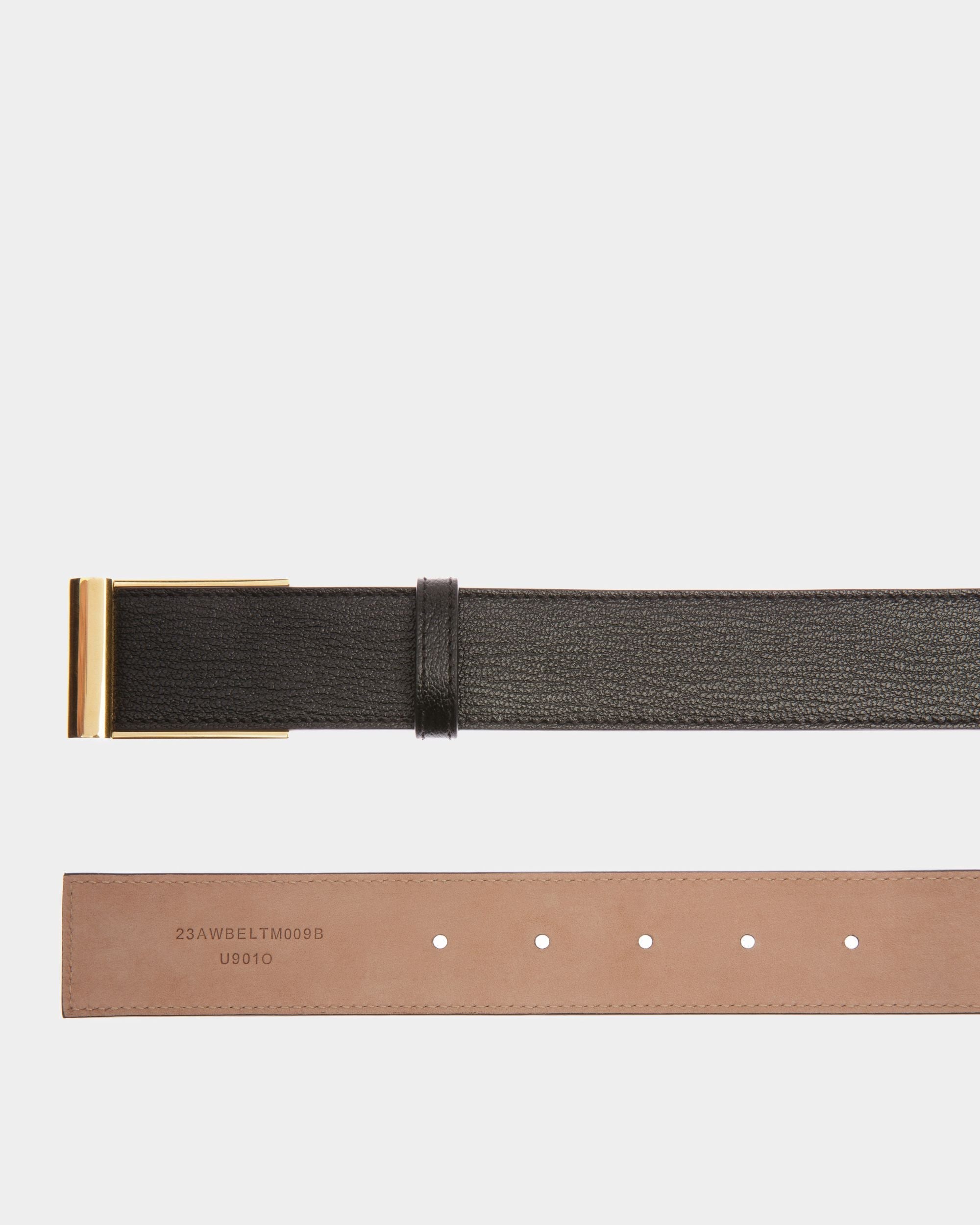 Bally Global - Ceinture habillée En Cuir Noir - Noir