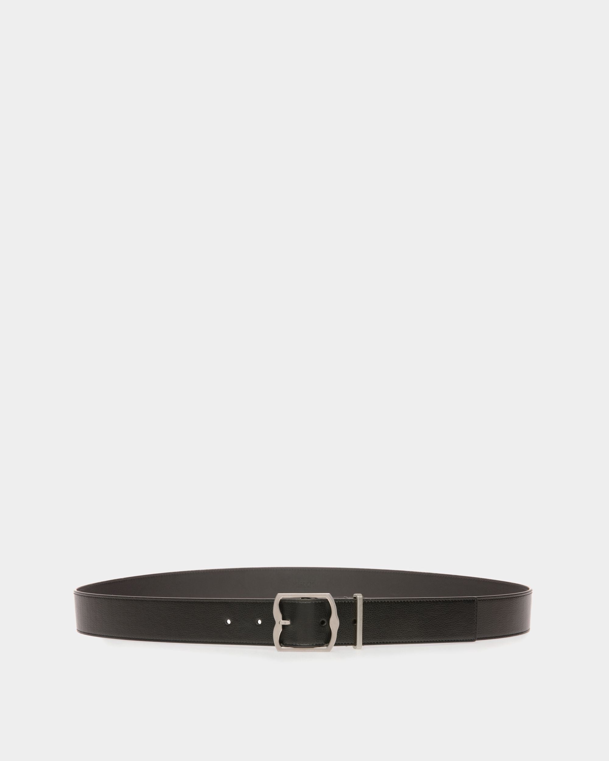 Bally Global - Cinturón De Vestir Fijo De 35 Mm Emblem - Negro