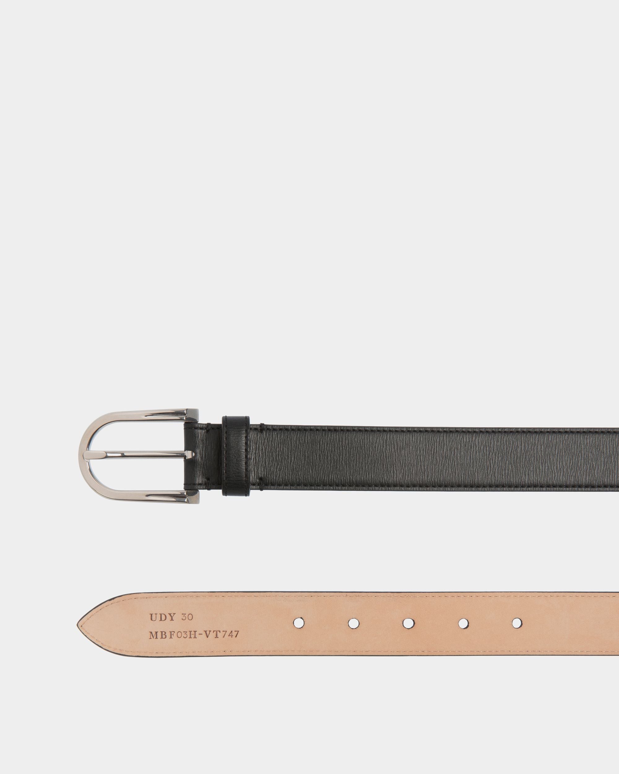 Bally Global - Udy 30mm Belt In Black Leather - Black