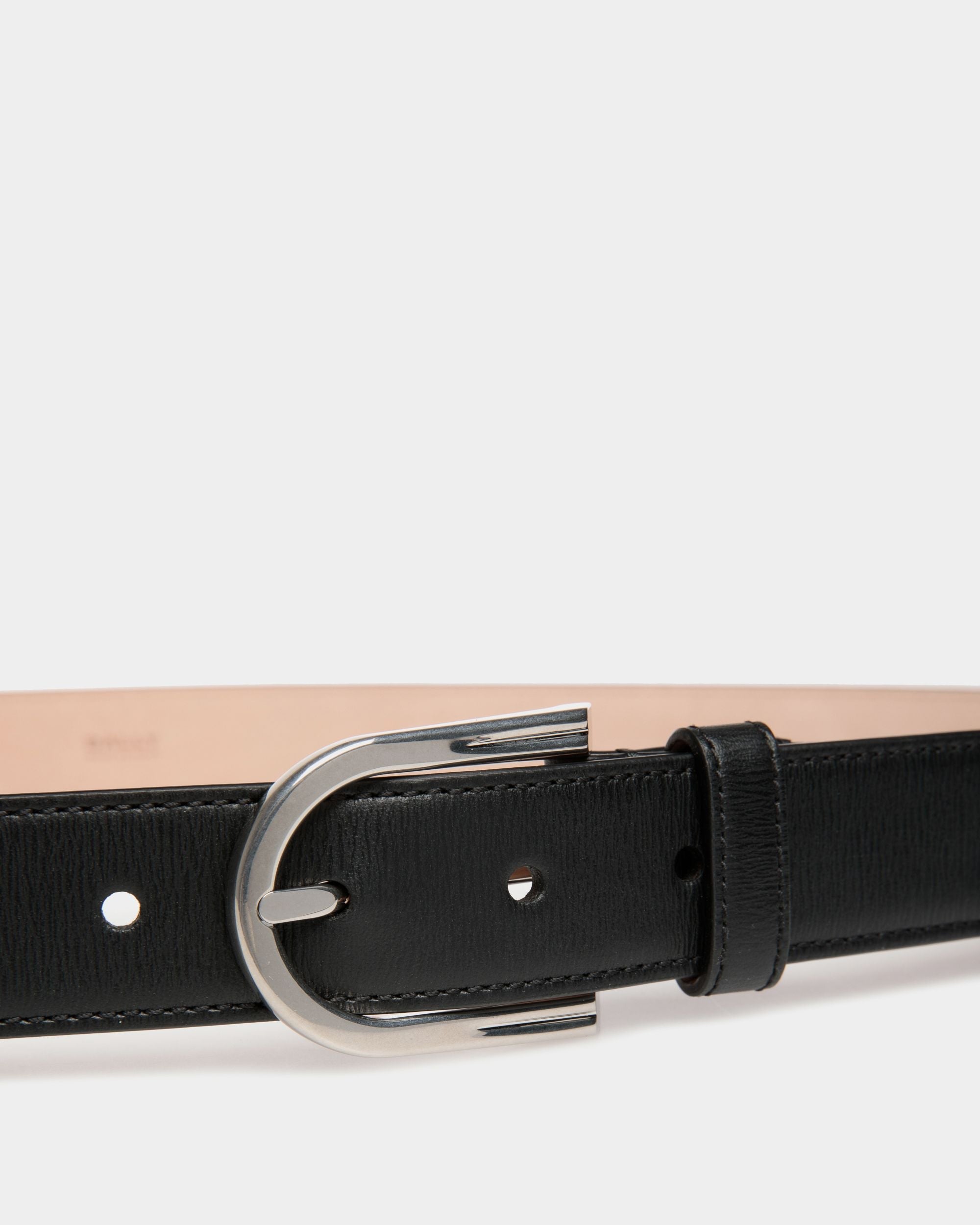 Bally Global - Udy 30mm Belt In Black Leather - Black