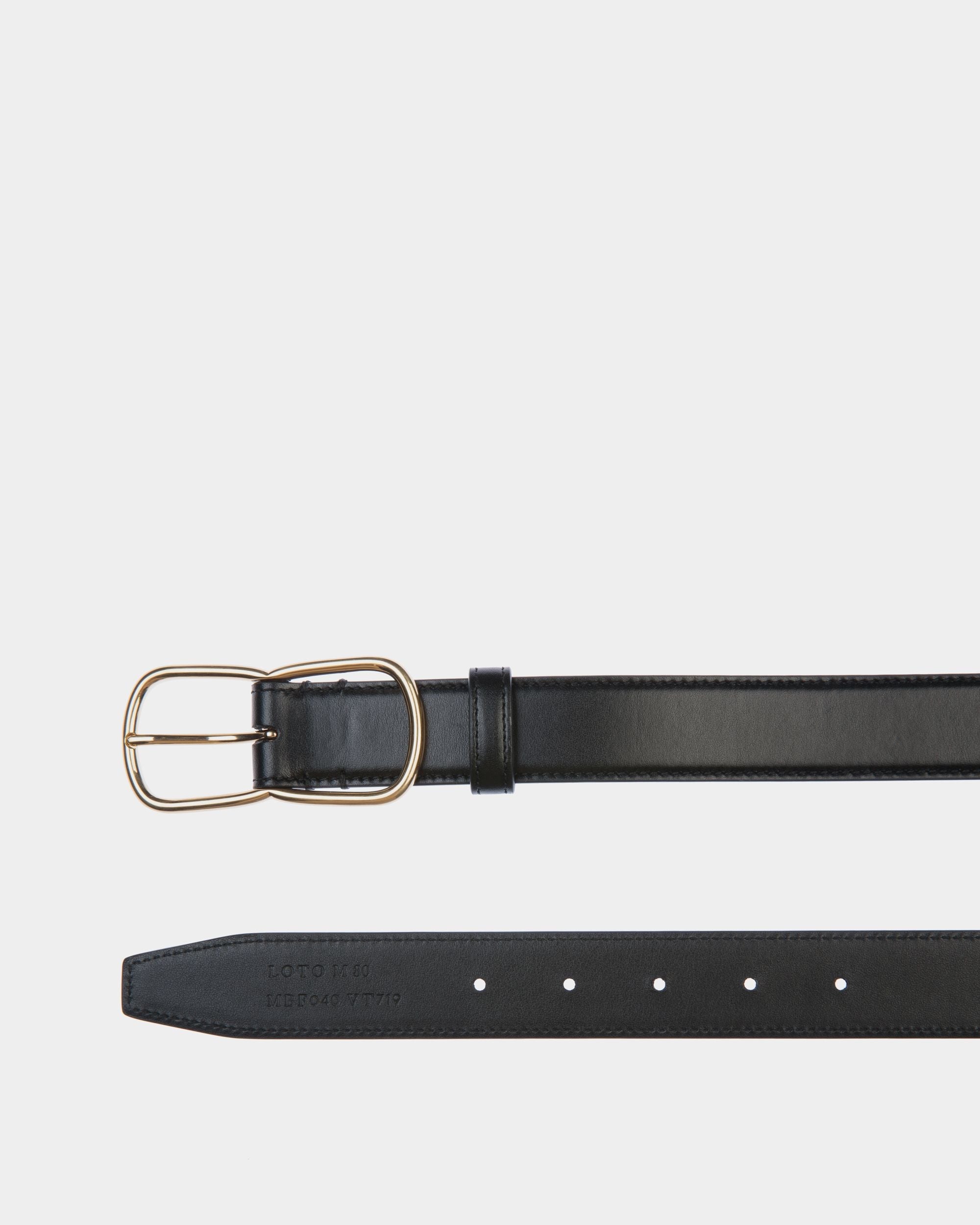 Bally Global - Ceinture Loto 30 mm En Cuir Noir - Noir