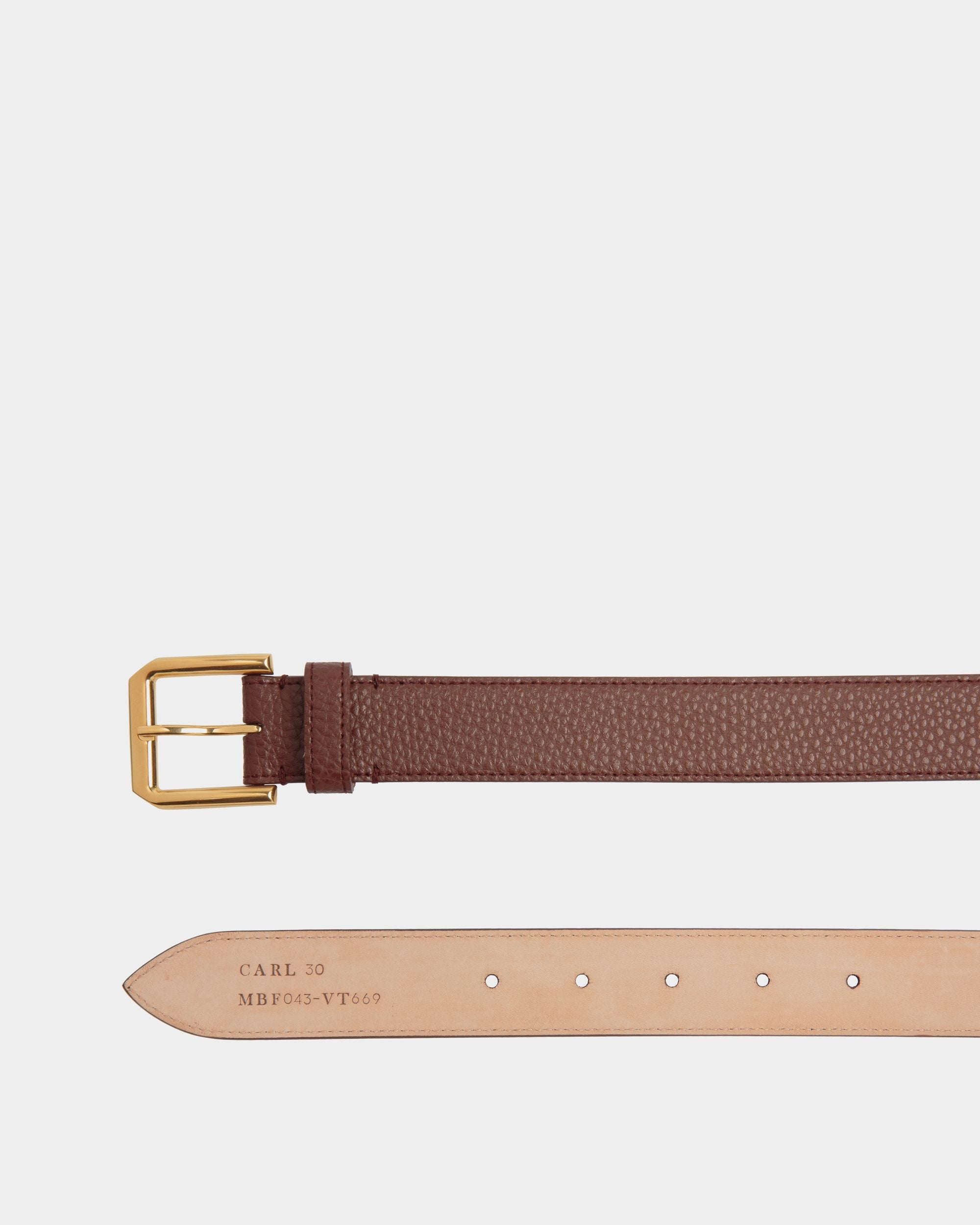 Bally Global - Carl 30mm Belt in Brown Leather - Brown