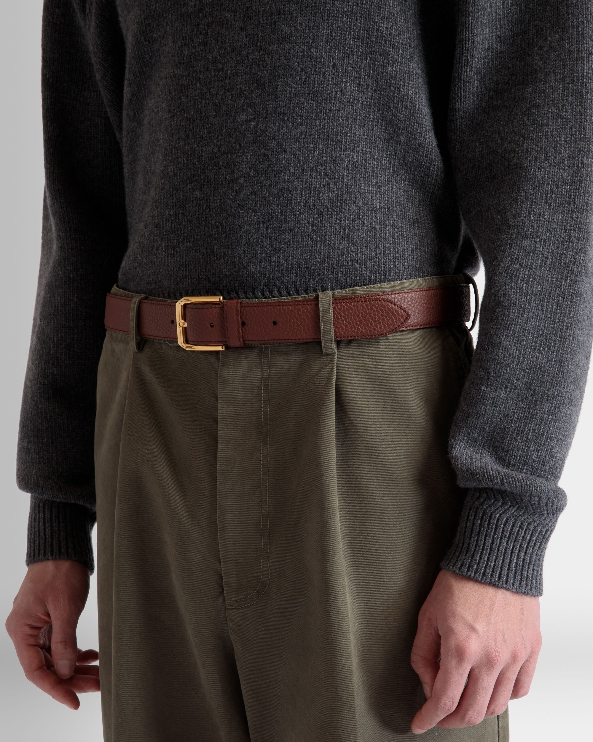 Bally Global - Carl 30mm Belt in Brown Leather - Brown