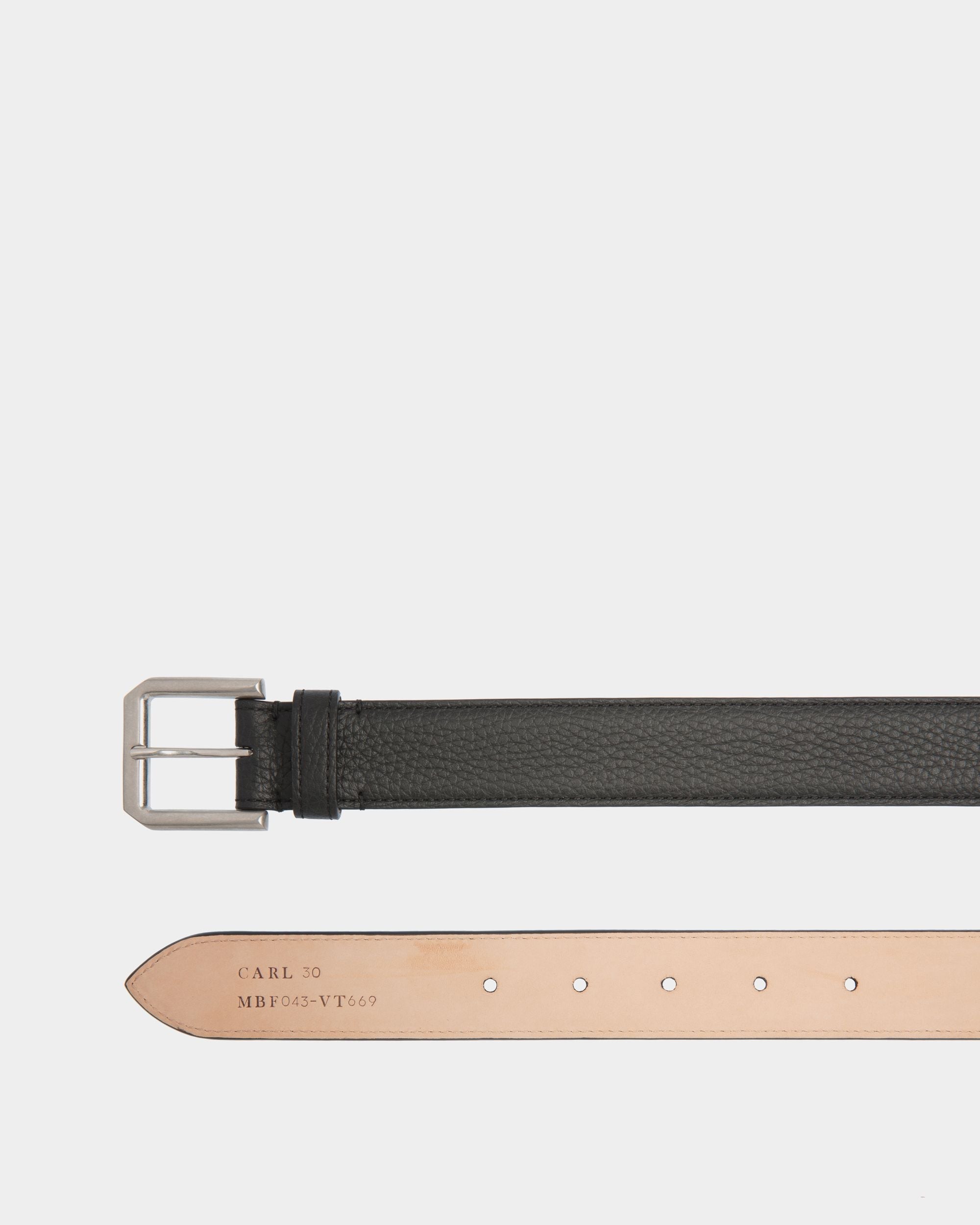 Bally Global - Carl 30mm Belt In Black Leather - Black